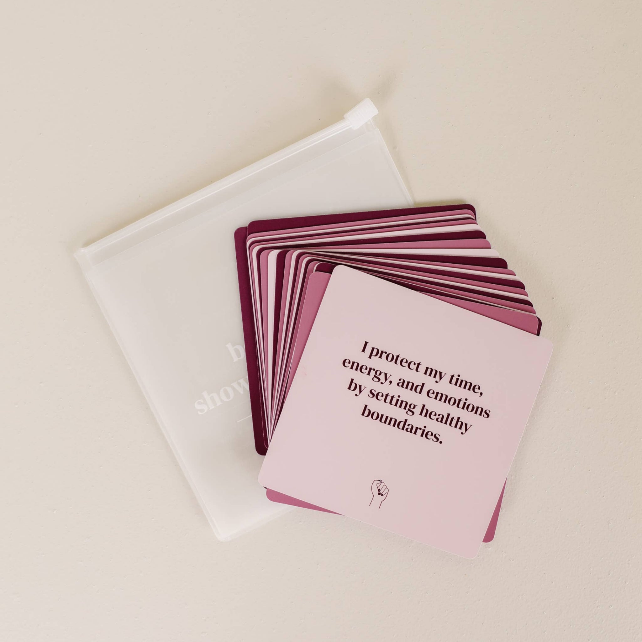 Shower Affirmation™ Cards - BOUNDARIES