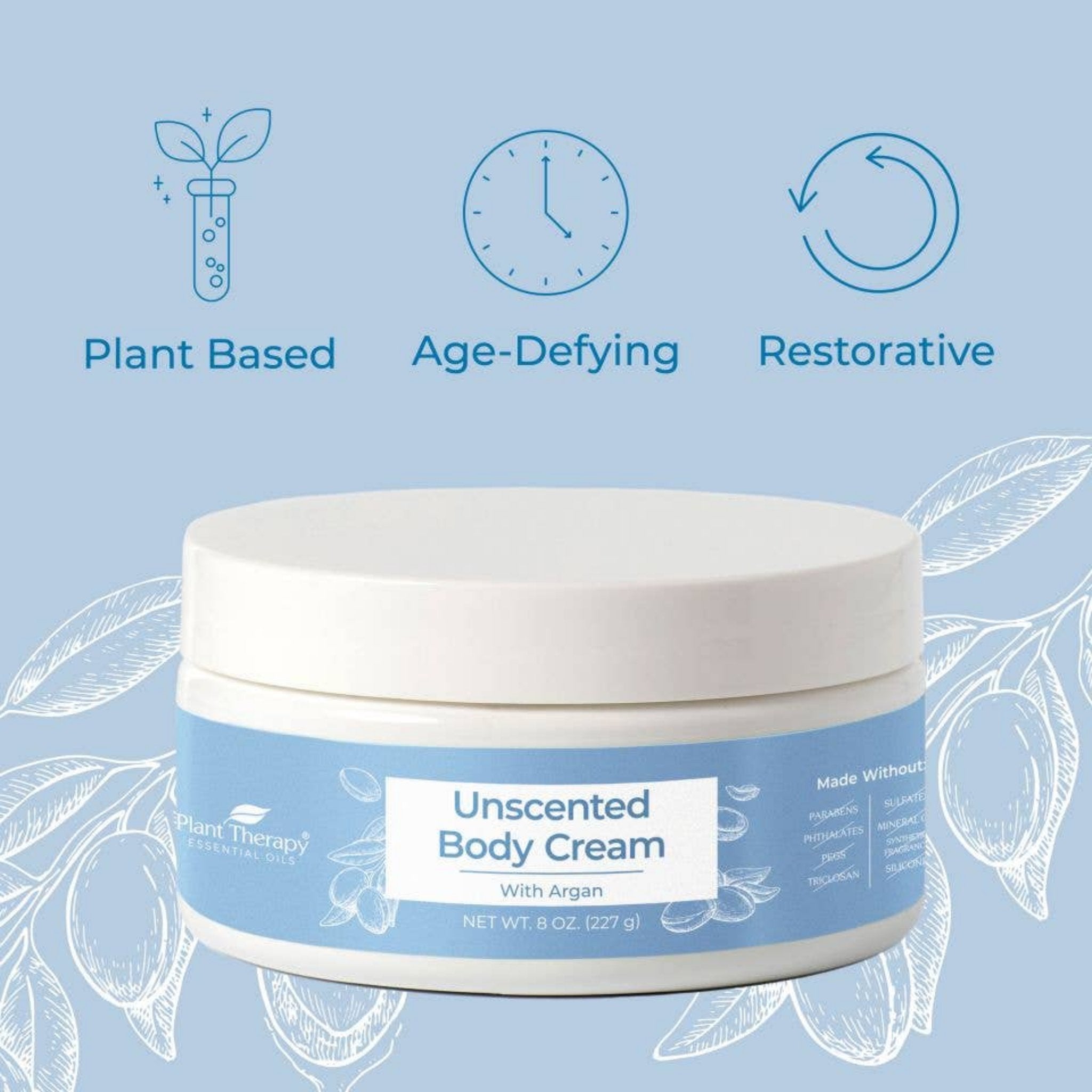 Plant Therapy Unscented Body Cream with Argan