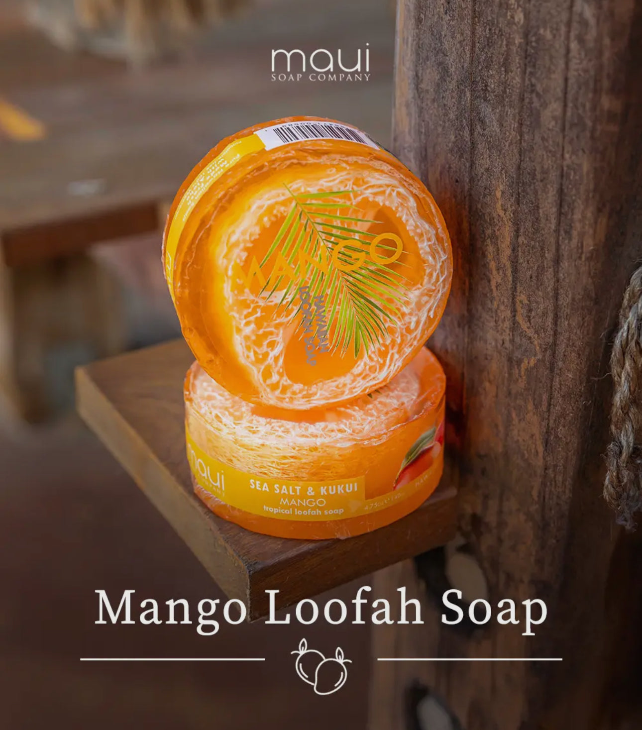 Maui Soap Company Hawaiian Loofah Soap MANGO