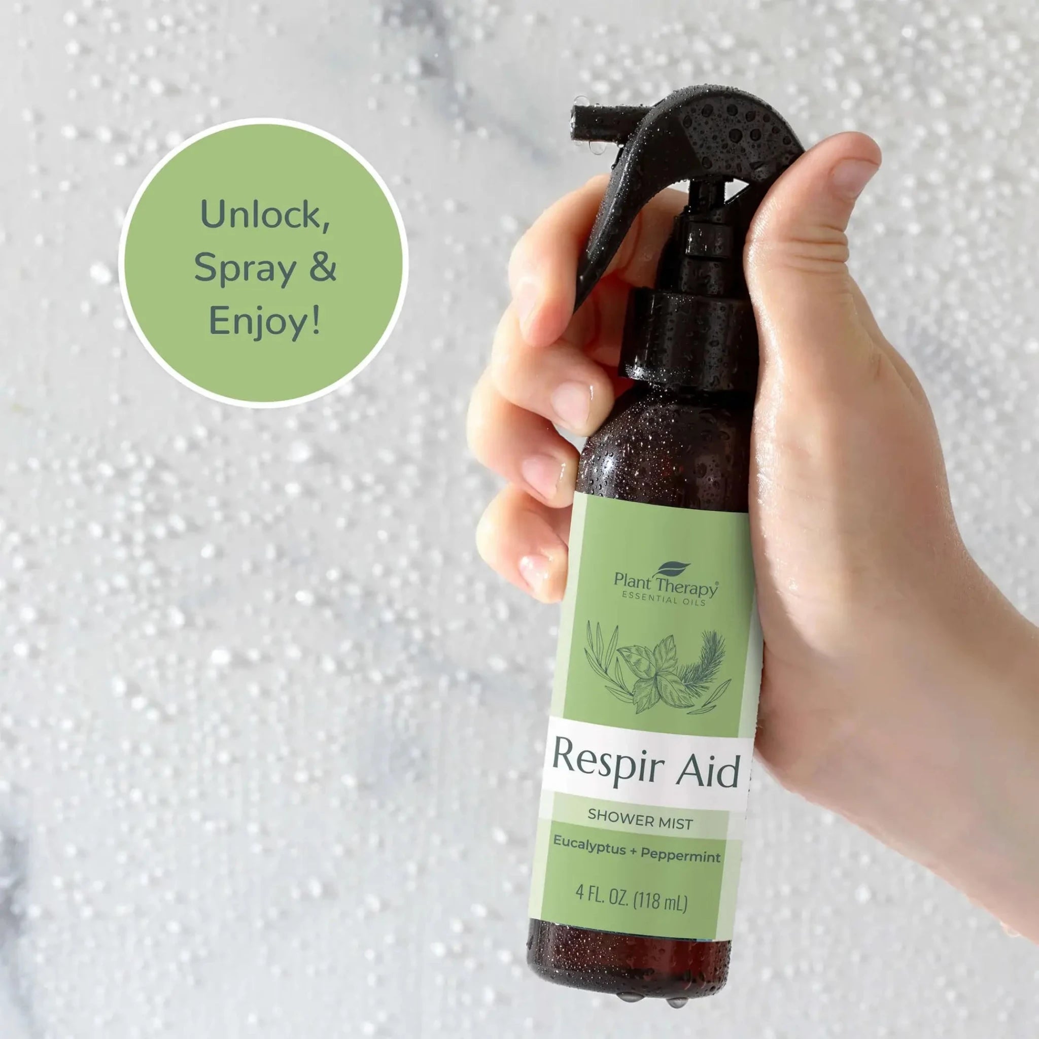 RESPIR AID Shower Mist with Essential Oils