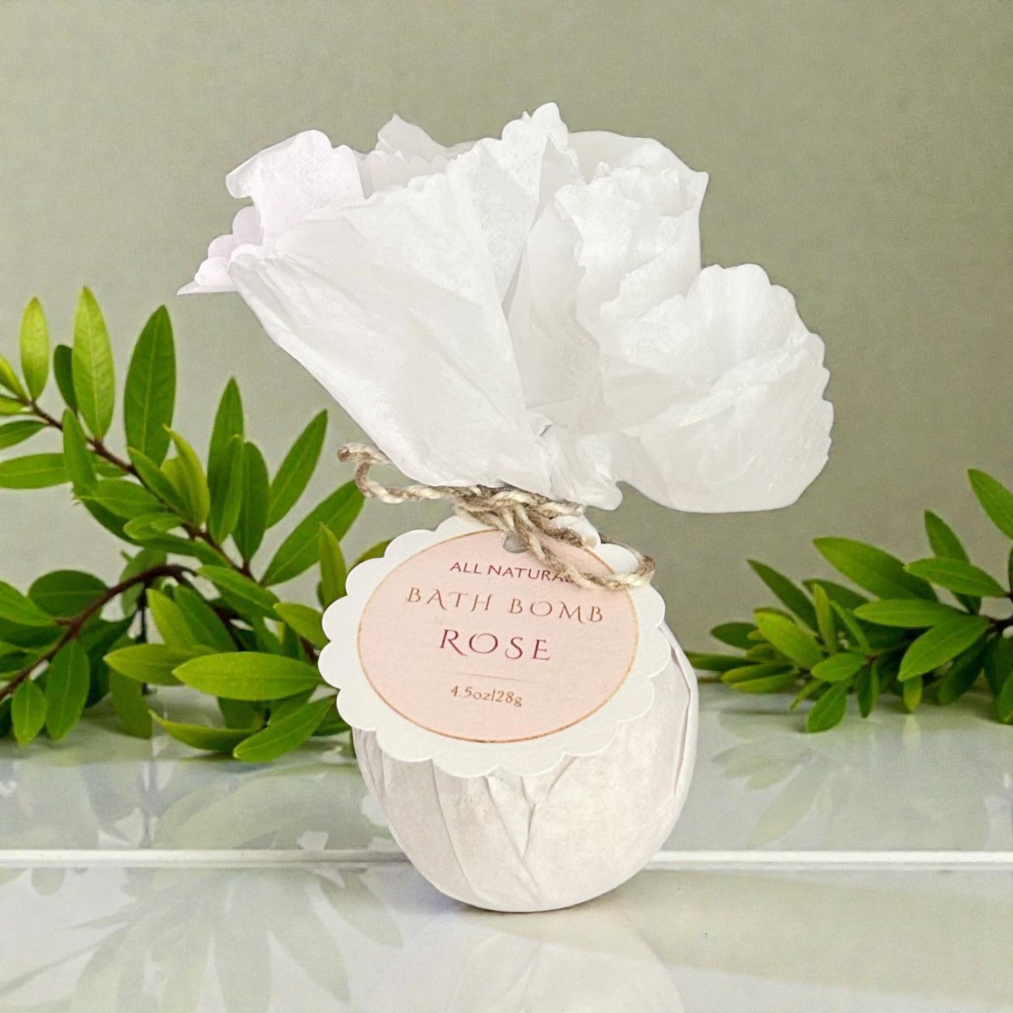 All Natural ROSE Bath Bomb