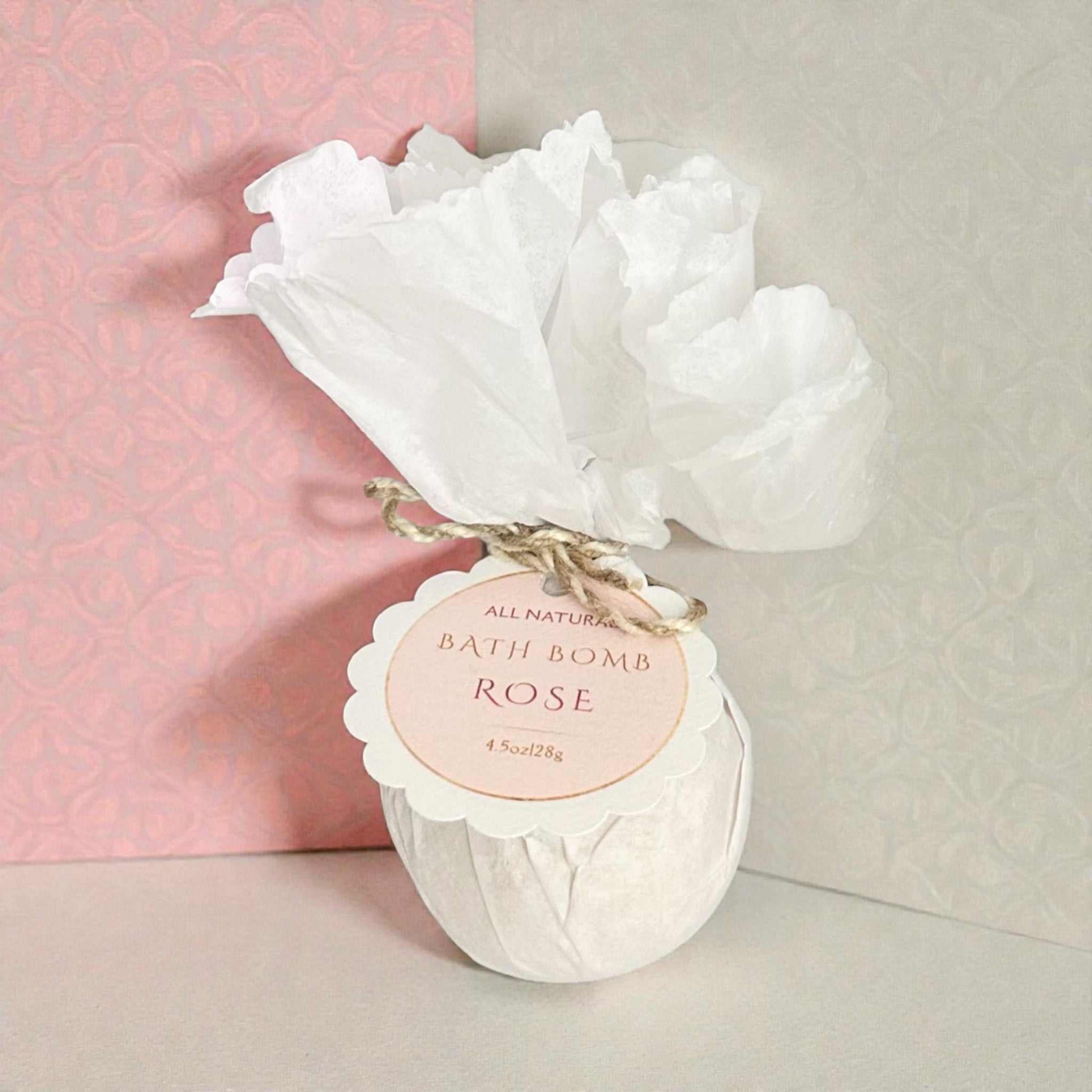 All Natural ROSE Bath Bomb