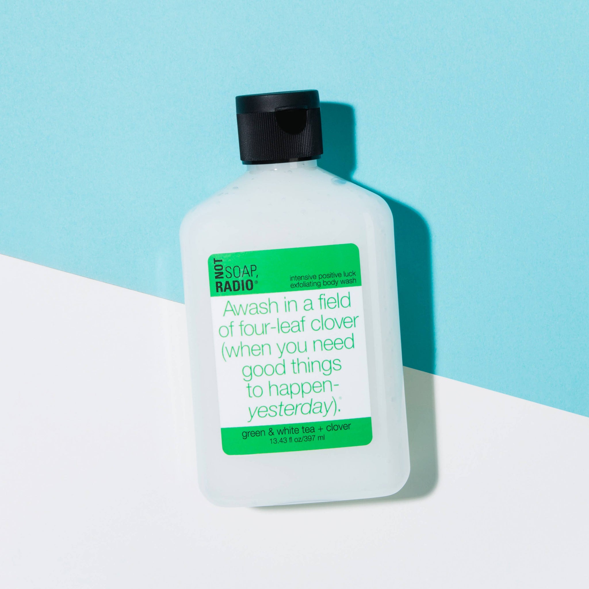 Awash In A Field Of Four- Leaf Clover BODY SCRUB (Green tea & White tea + Clover)