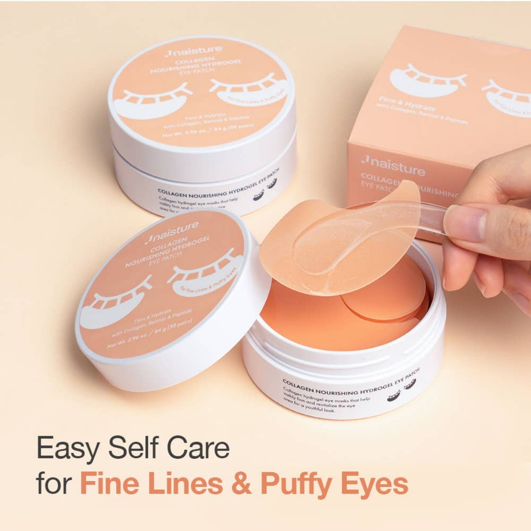 Collagen Nourishing Hydrogel Eye Patches – Fine Lines & Puffiness | 30 Pairs