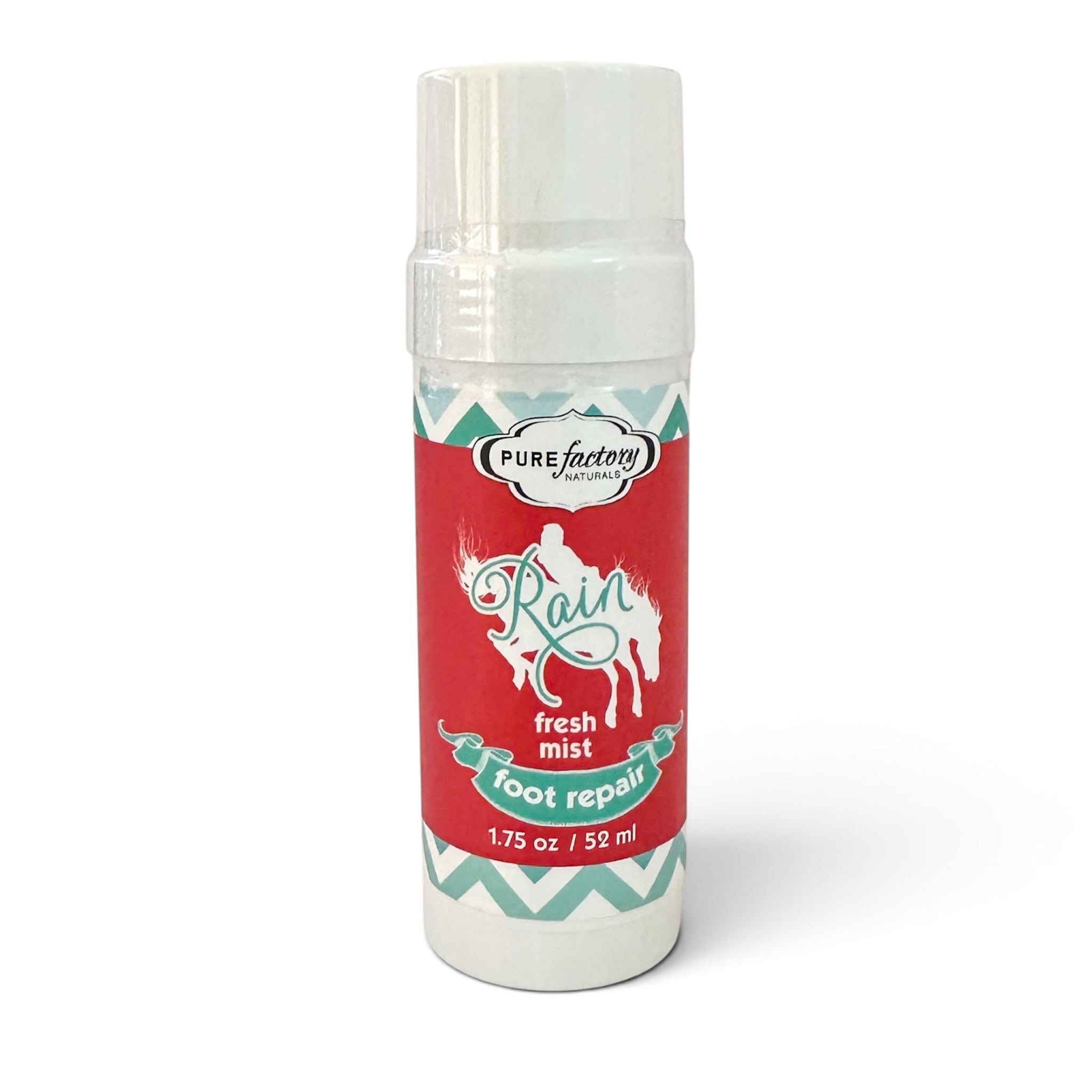 Flip flop foot repair balm, Rain scent, red label bottle with Purefactory logo