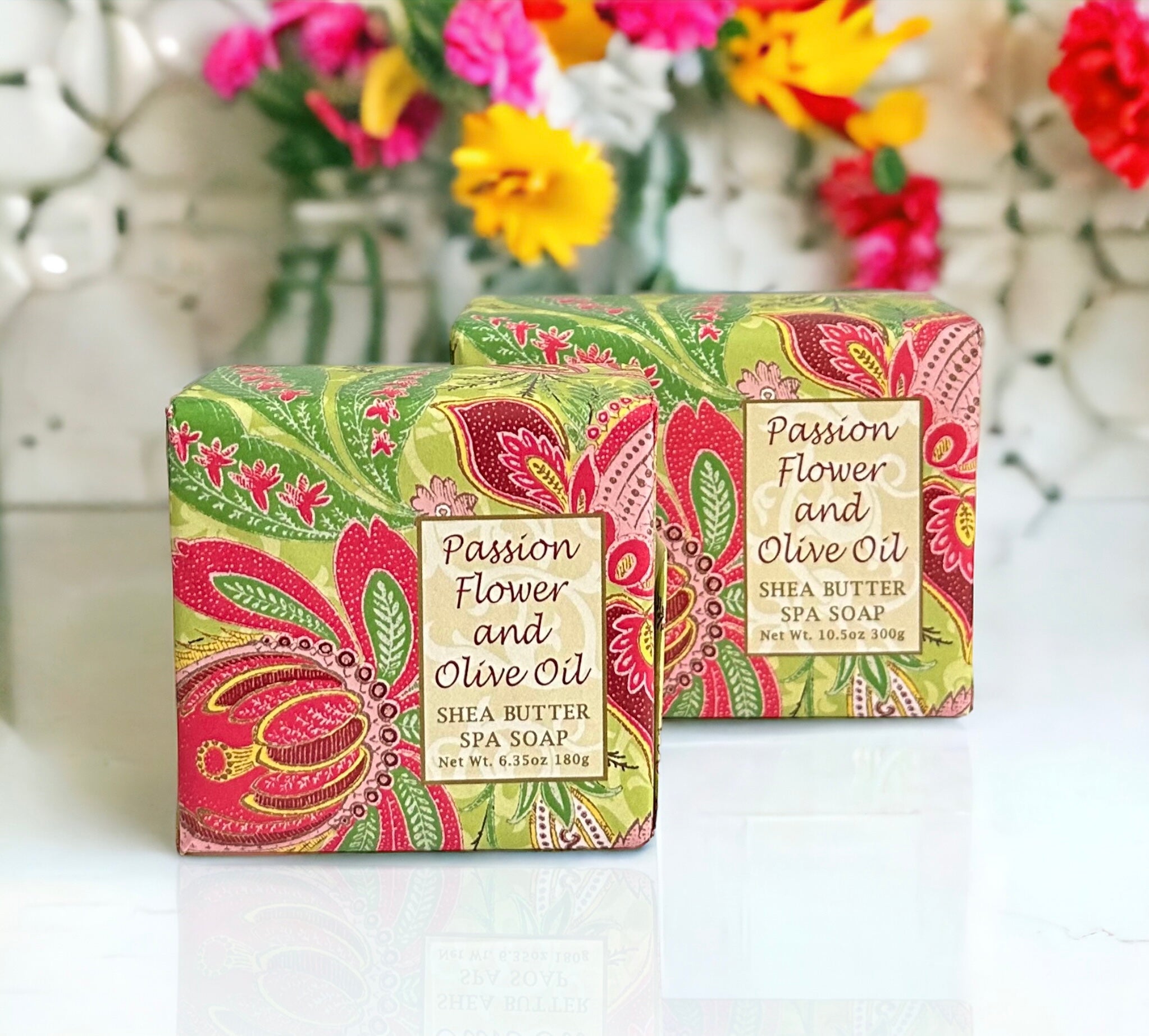 Greenwich Bay Trading Company PASSION Flower & OLIVE OIL soap 6.3 oz