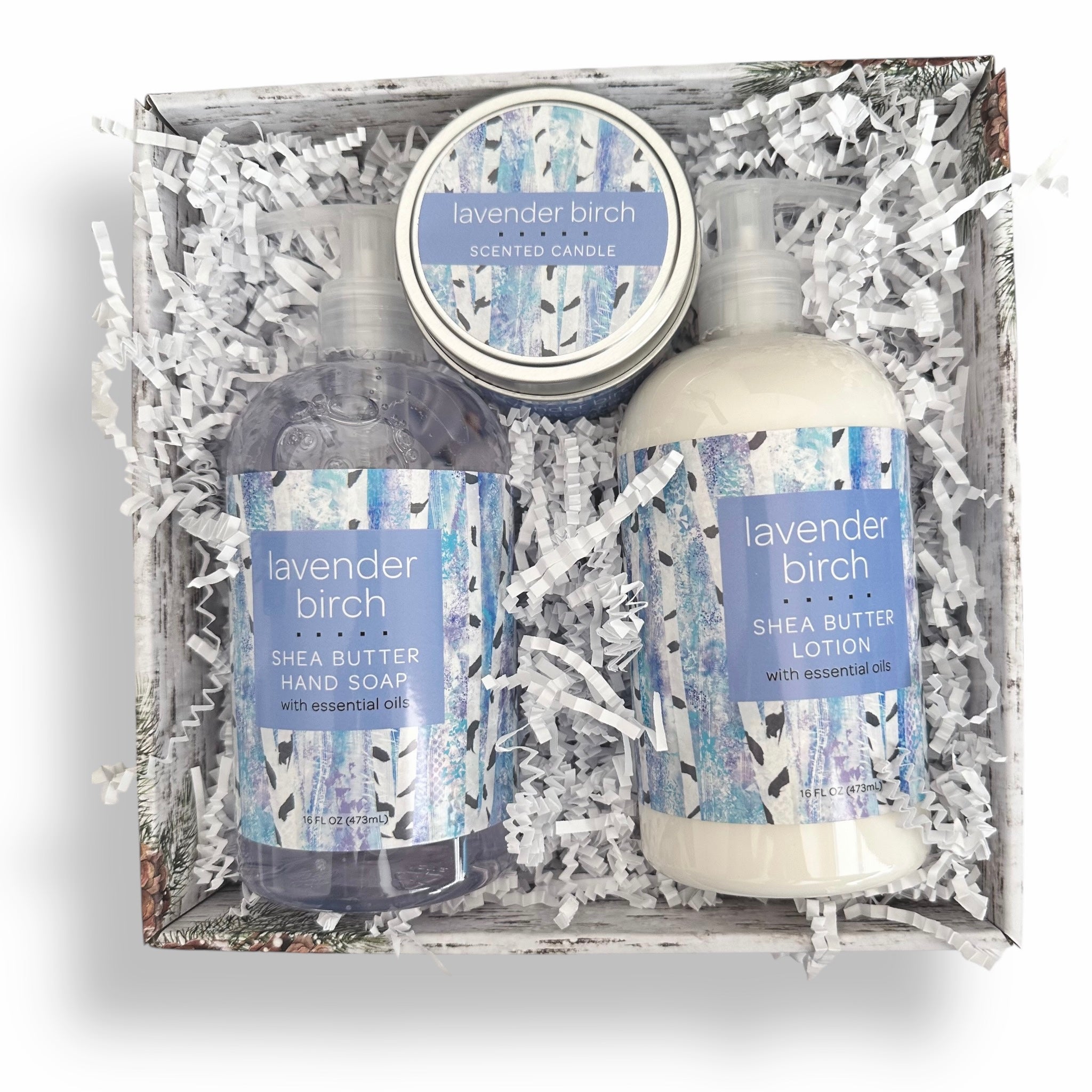 Lavender Birch Holiday Gift Set