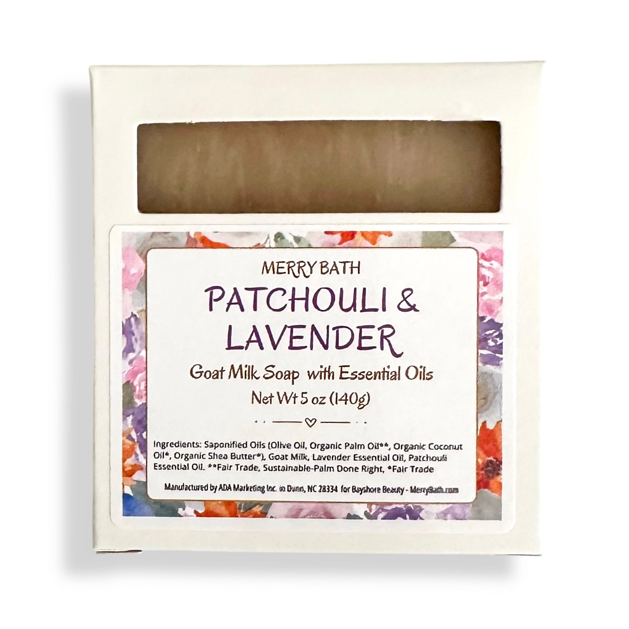 PATCHOULI & LAVENDER Essential Oil Goat Milk Soap