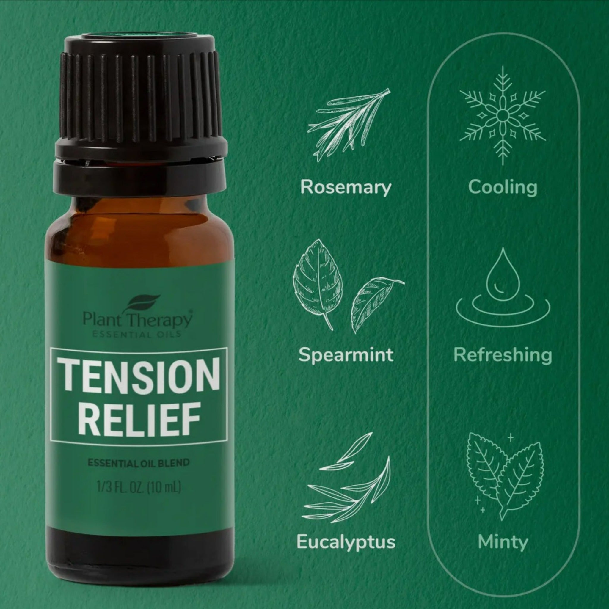 Aromatherapy Essential Oil Blend - TENSION RELIEF Plant Therapy