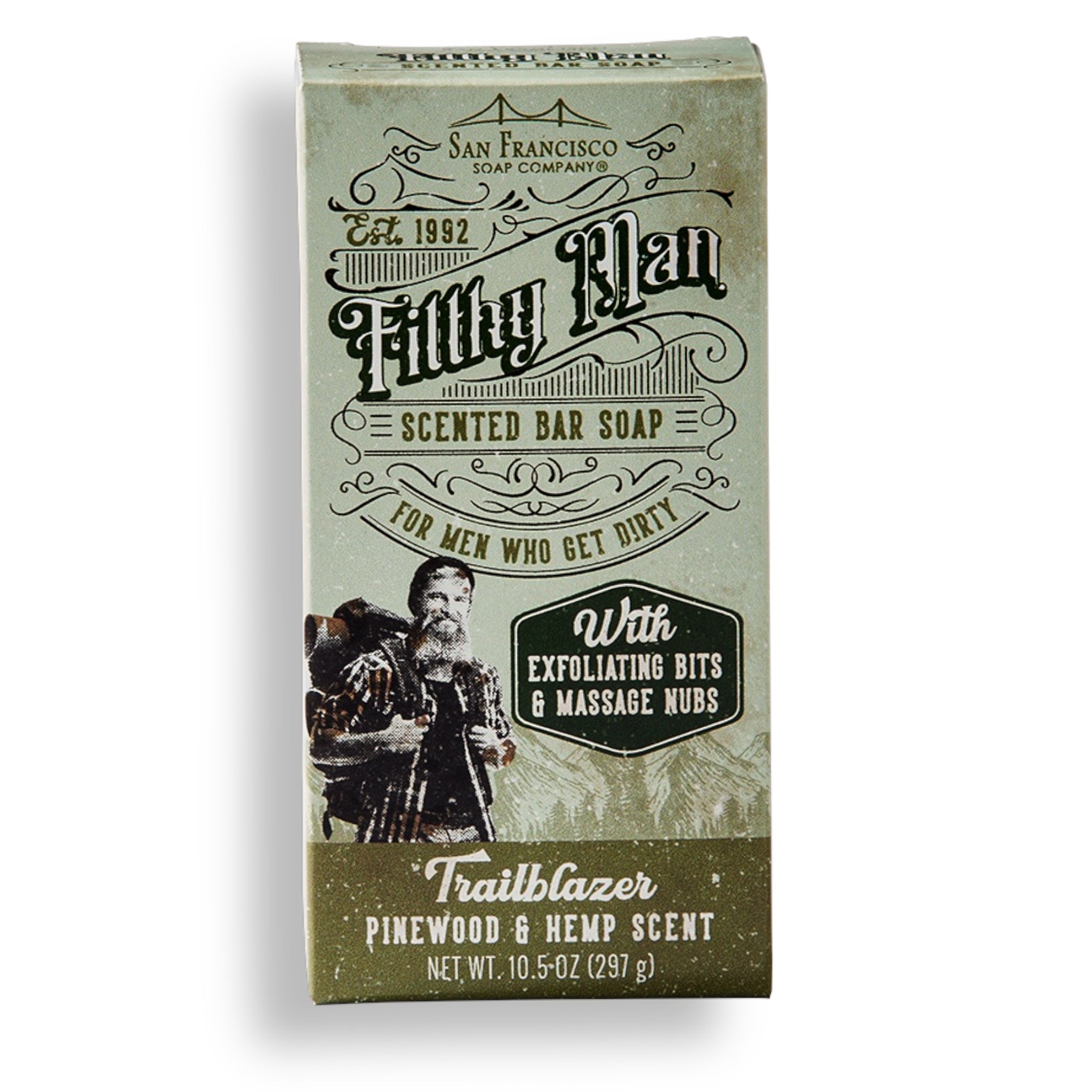 San Francisco Soap Co. Trailblazer PINEWOOD & HEMP Massaging Soap