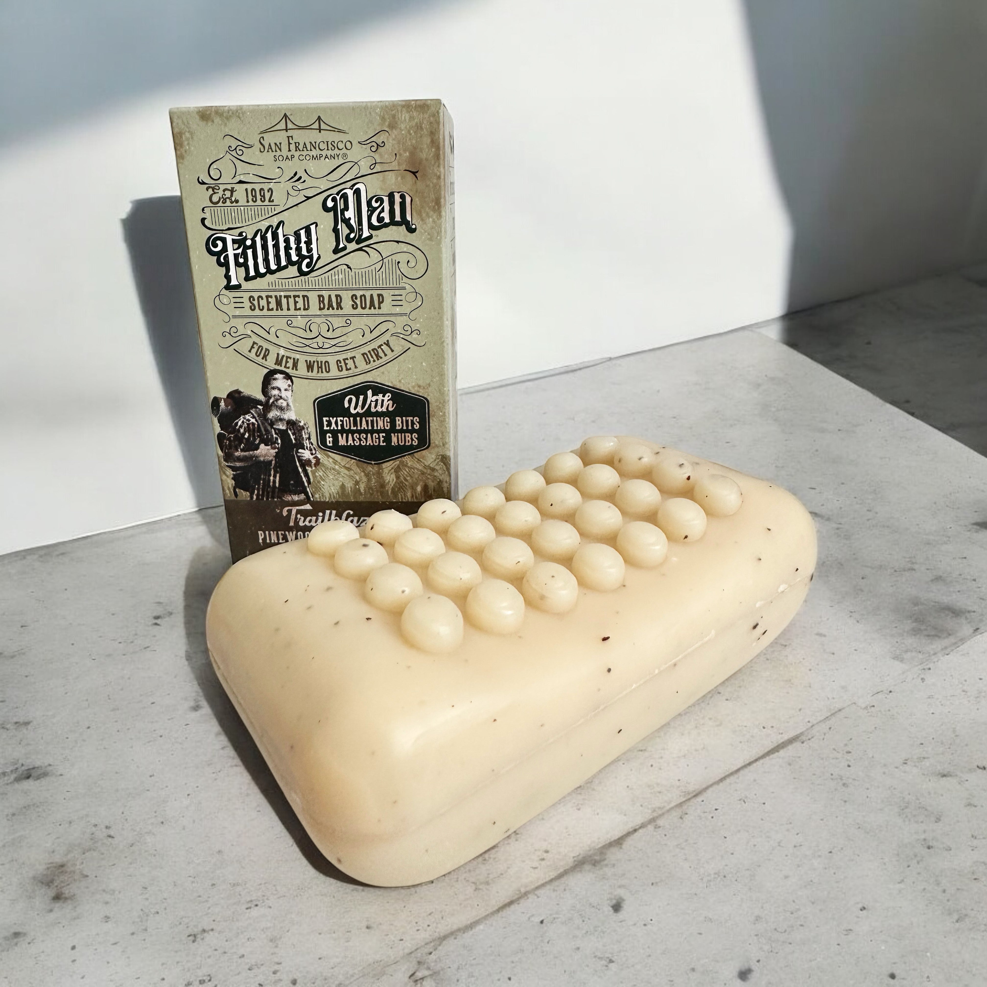 San Francisco Soap Co. Trailblazer PINEWOOD & HEMP Massaging Soap