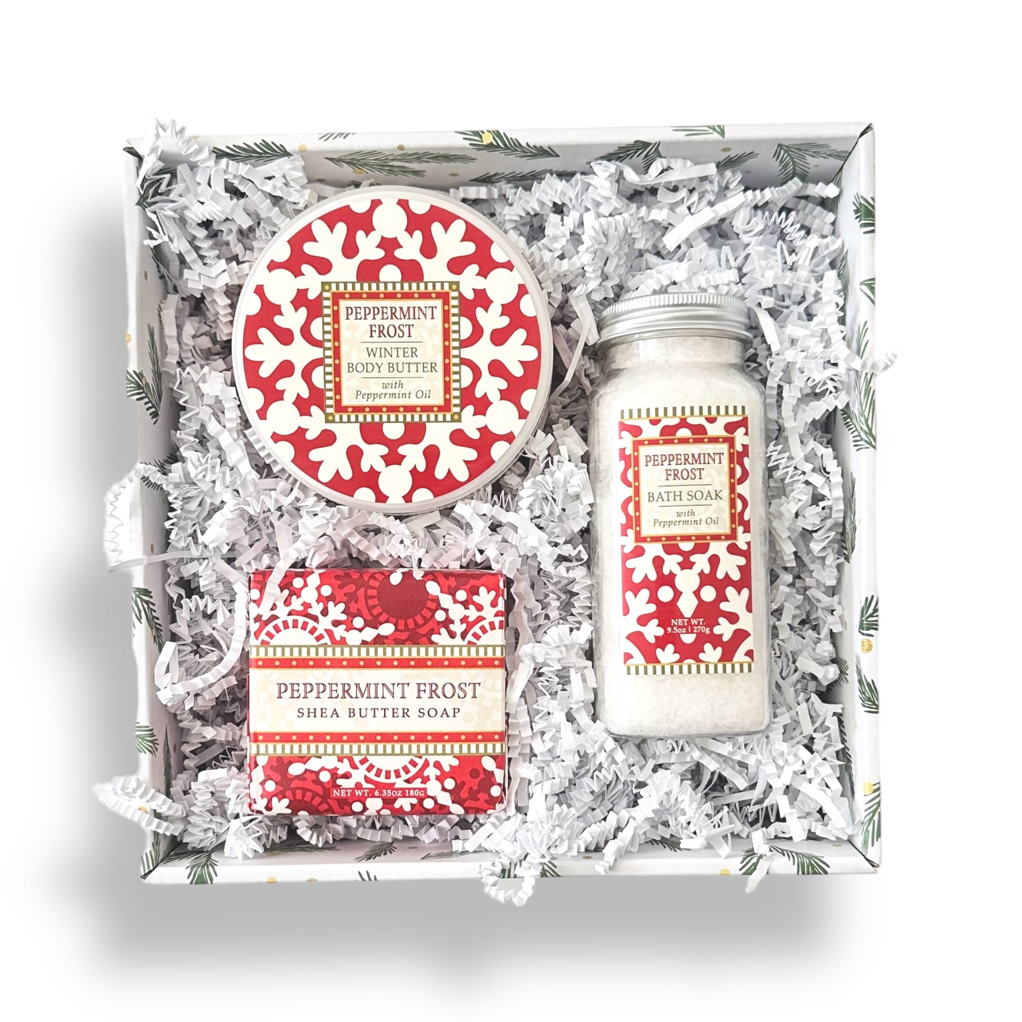 Greenwich Bay Trading Company PEPPERMINT FROST Holiday Gift Set