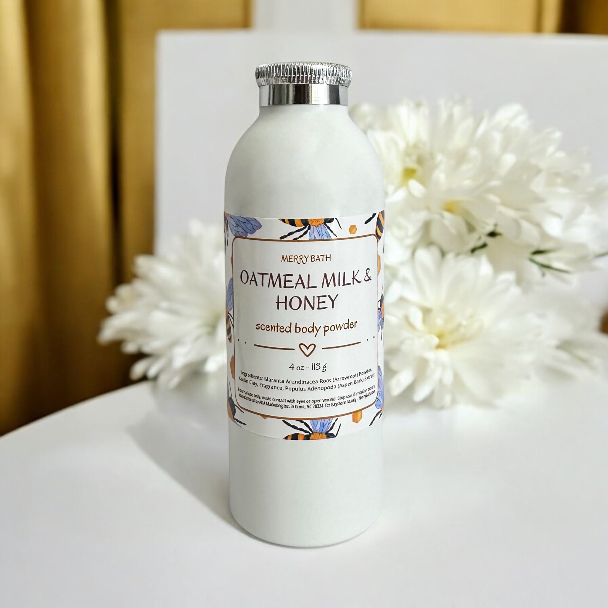 Natural Dusting Powder - OATMEAL MILK & HONEY