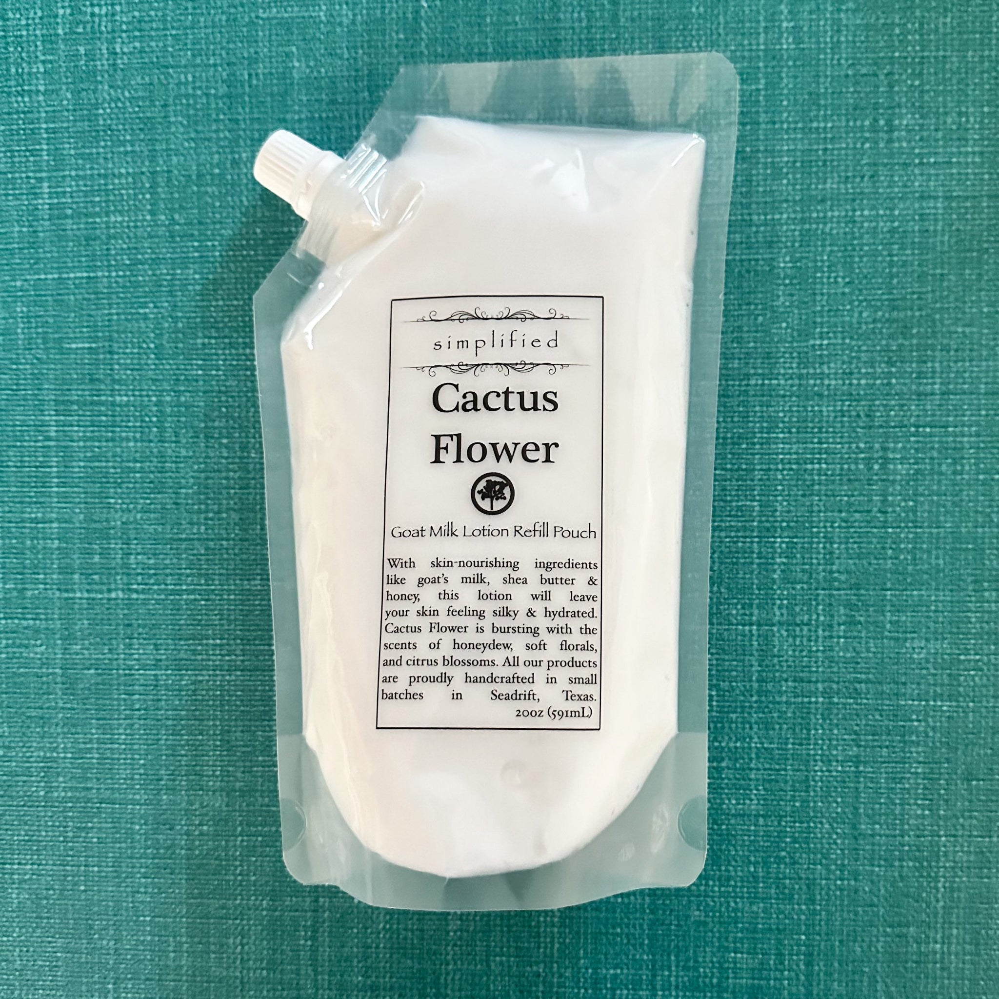 Goat Milk LOTION Simplified Soap -  Refill Pouch Cactus Flower