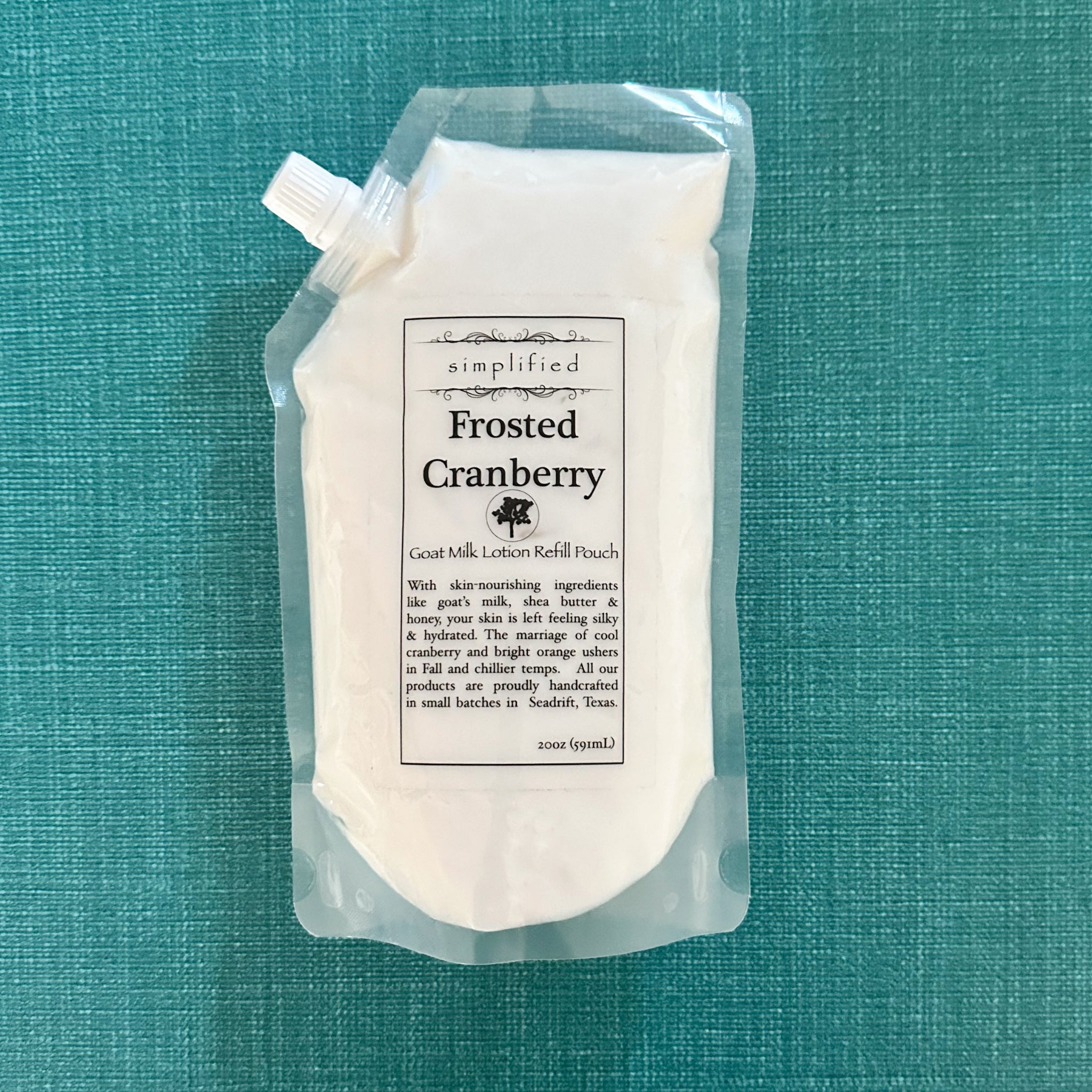 Goat Milk LOTION Simplified Soap - Frosted Cranberry Refill Pouch