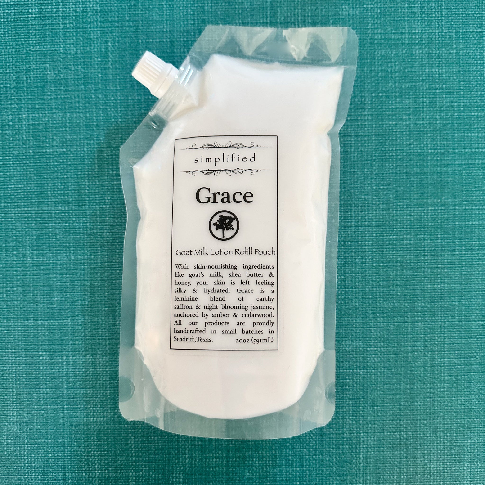 Goat Milk LOTION Simplified Soap - Grace Refill Pouch 20 oz