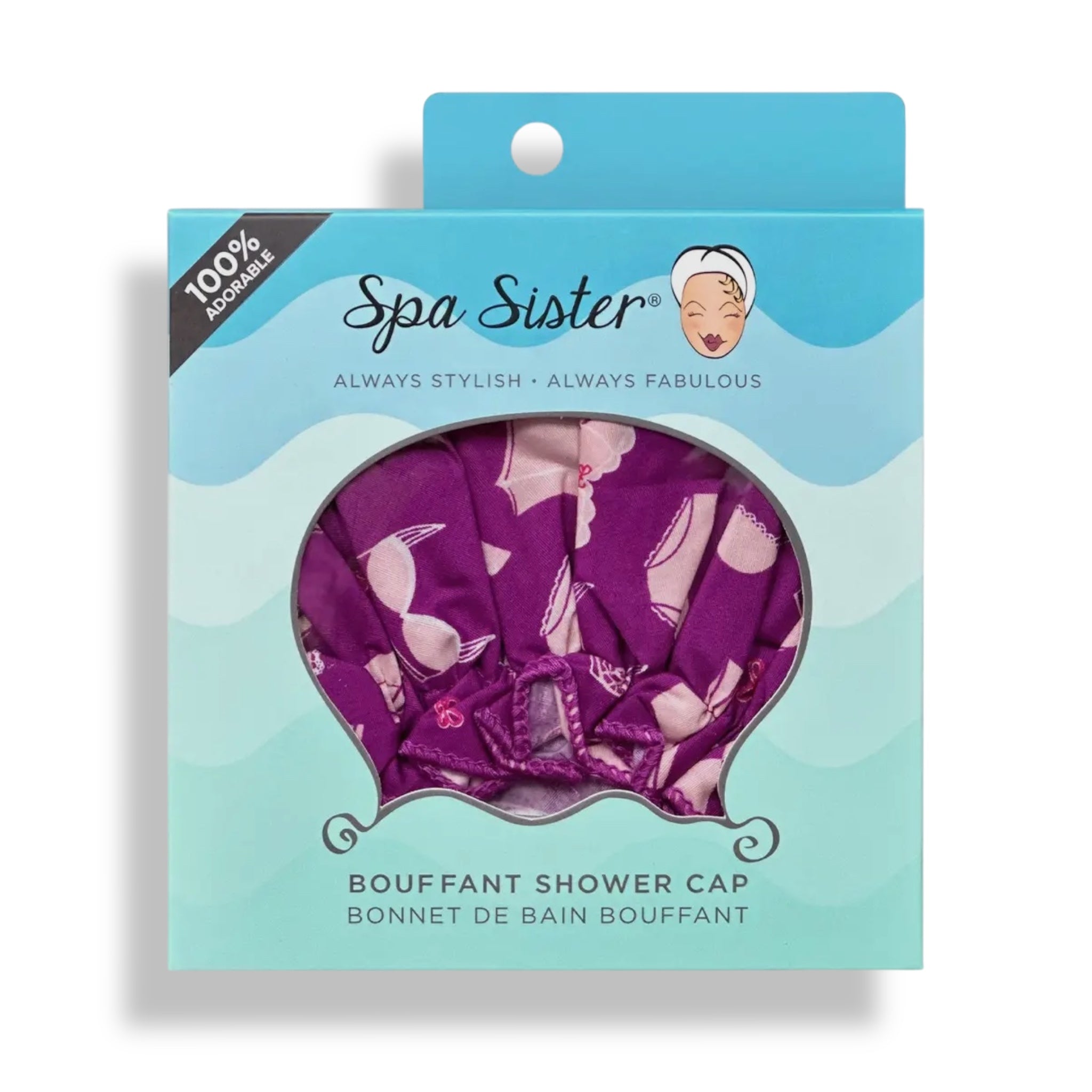 Spa Sister Bouffant Shower Cap - Boudoir Intimates