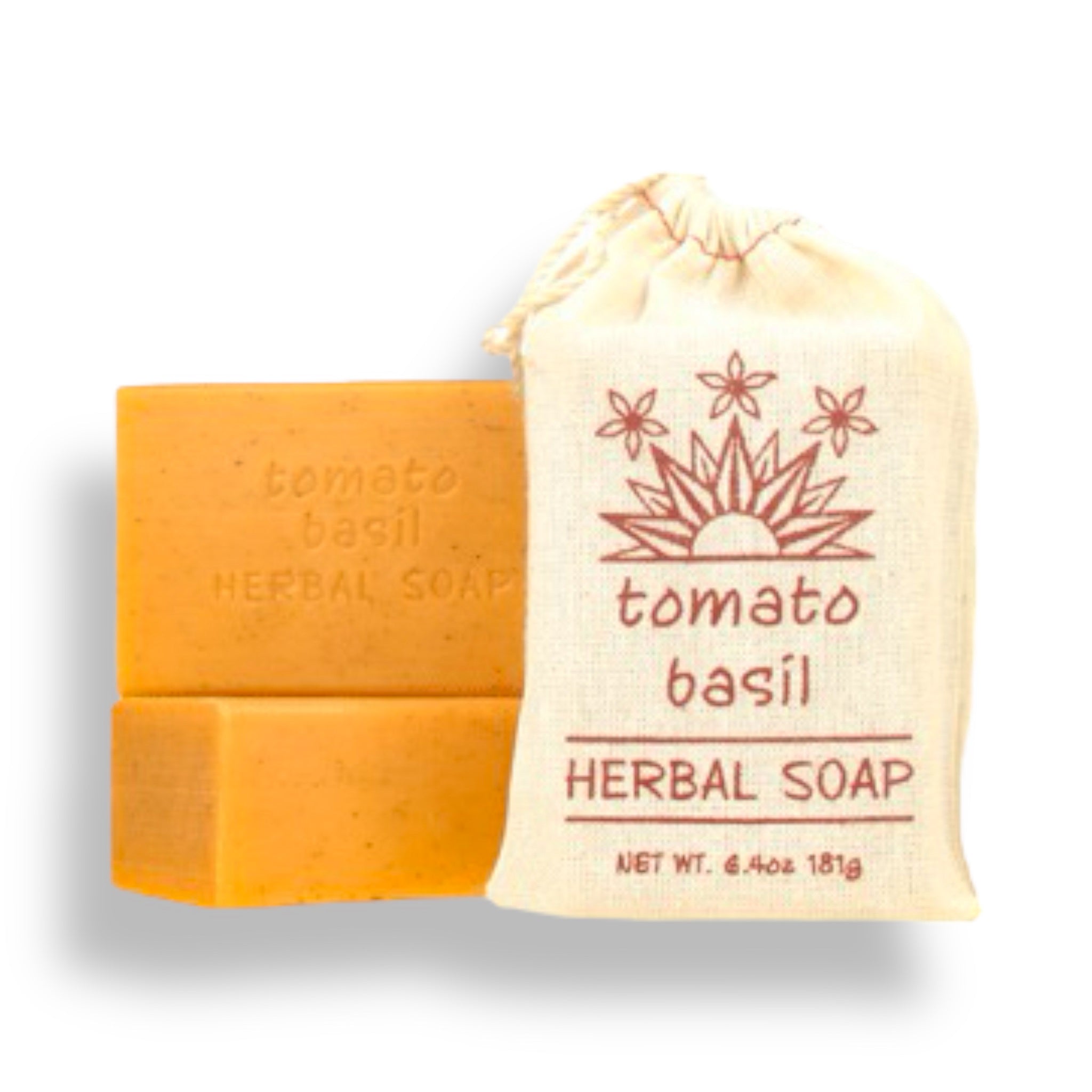 TOMATO BASIL Exfoliating Soap - Herbal Collection - Greenwich Bay Trading Company 