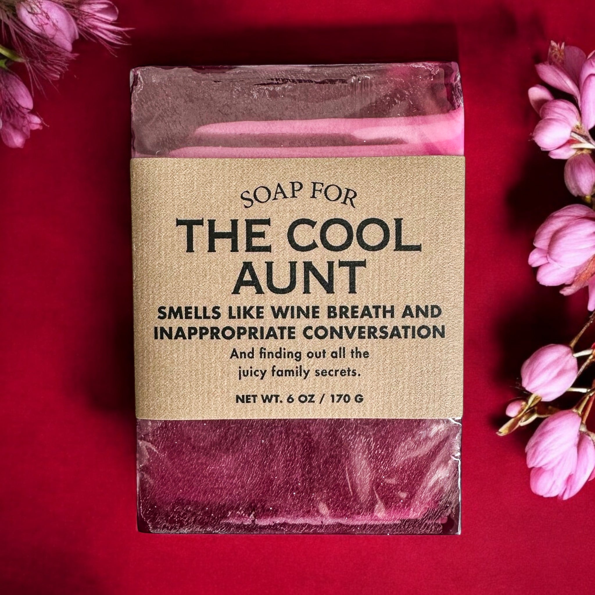 Funny Soap THE COOL AUNT -Whiskey River Soap