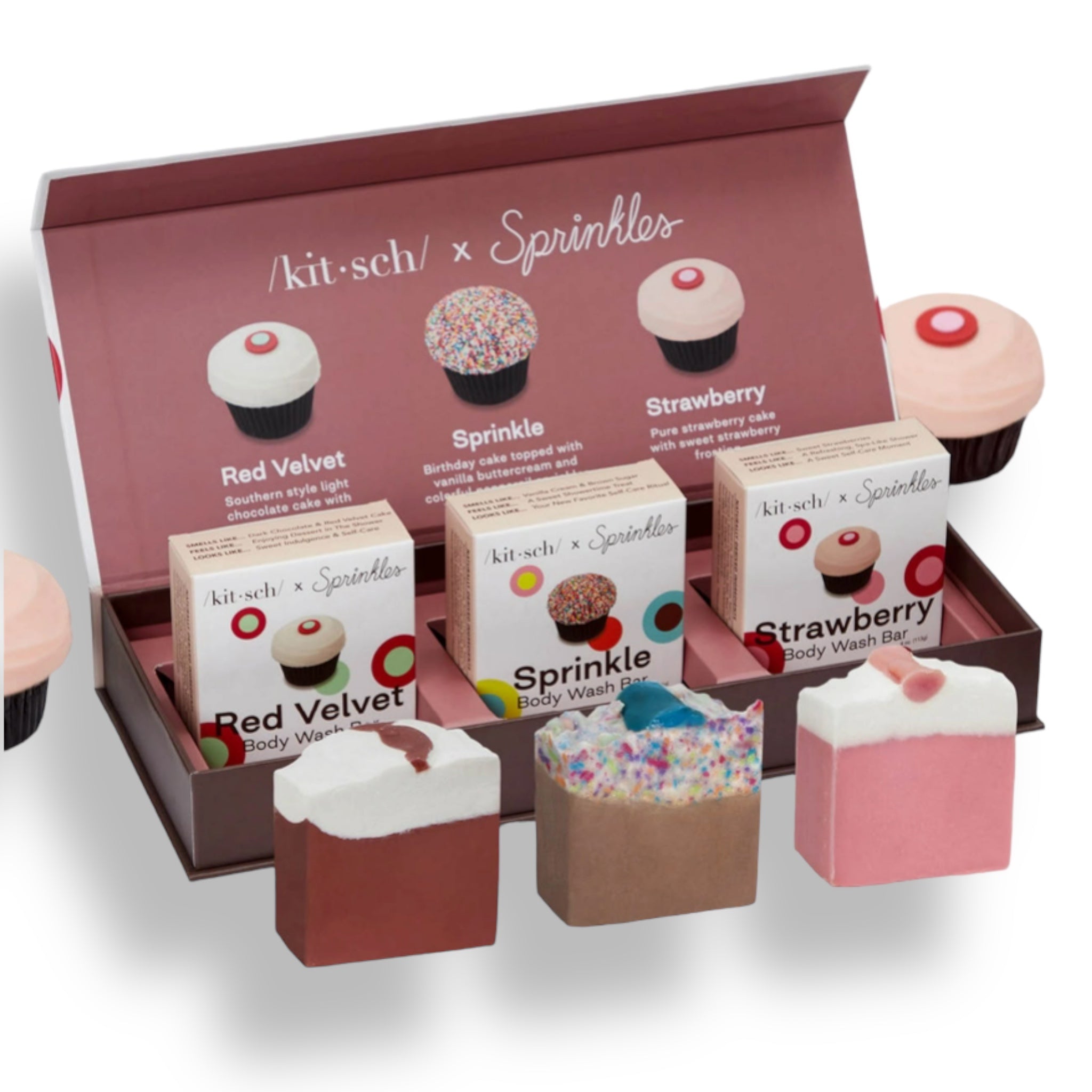 Sprinkles Cupcakes X Kitsch 3 Pc Soap Set