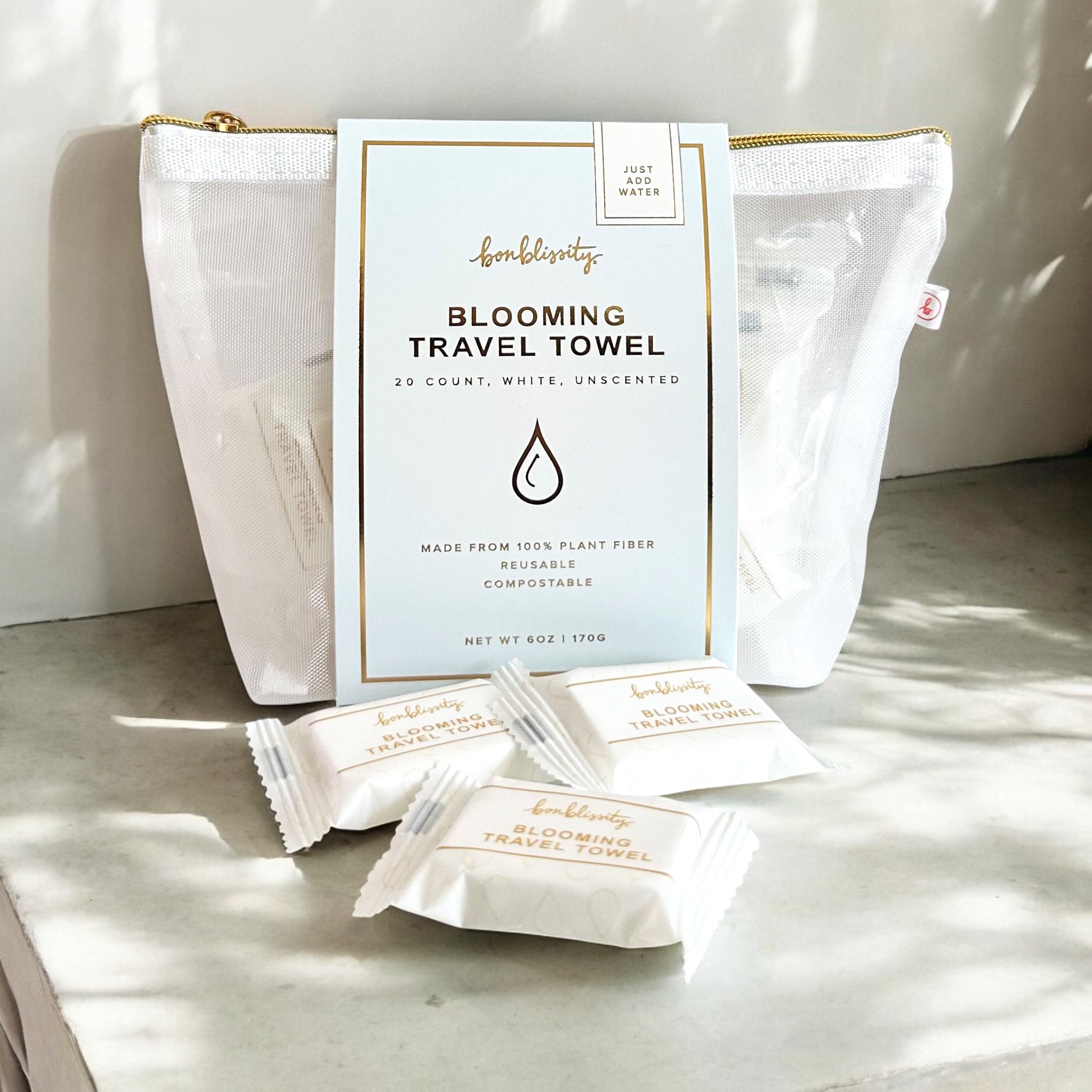 Blooming Travel Towels 20pk