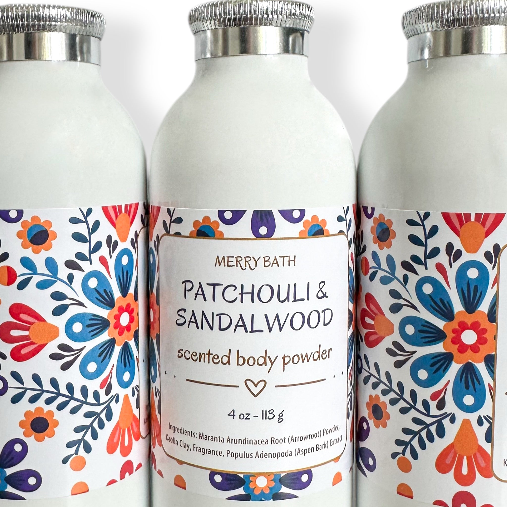 Natural Dusting Powder - PATCHOULI & SANDALWOOD