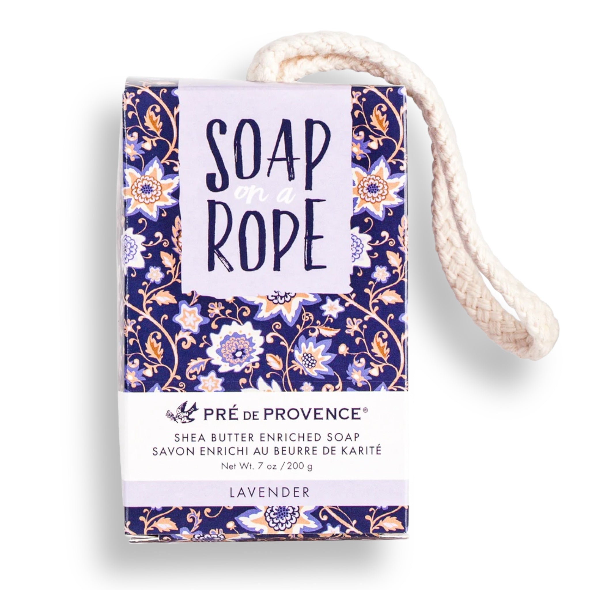 Pre De Provence SOAP On a Rope - LAVENDER