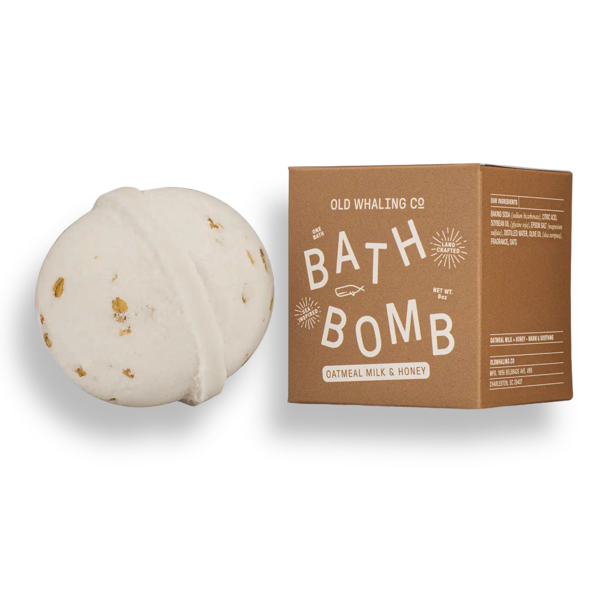OATMEAL MILK & HONEY Bath Bomb by Old Whaling Co