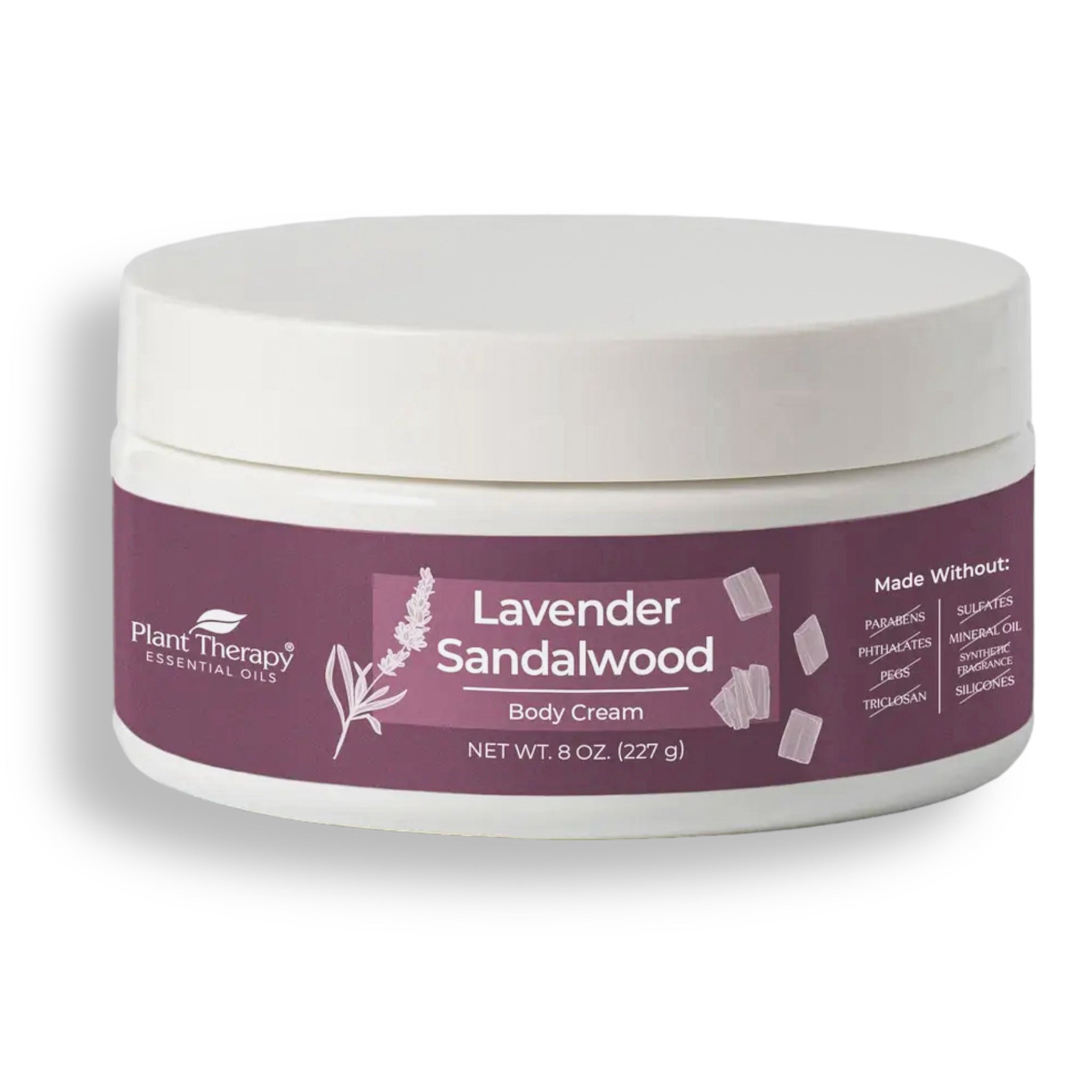 Plant Therapy - Lavender Sandalwood Body Cream 8 oz