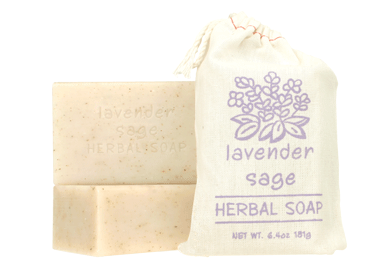 LAVENDER SAGE Exfoliating Soap - Herbal Collection