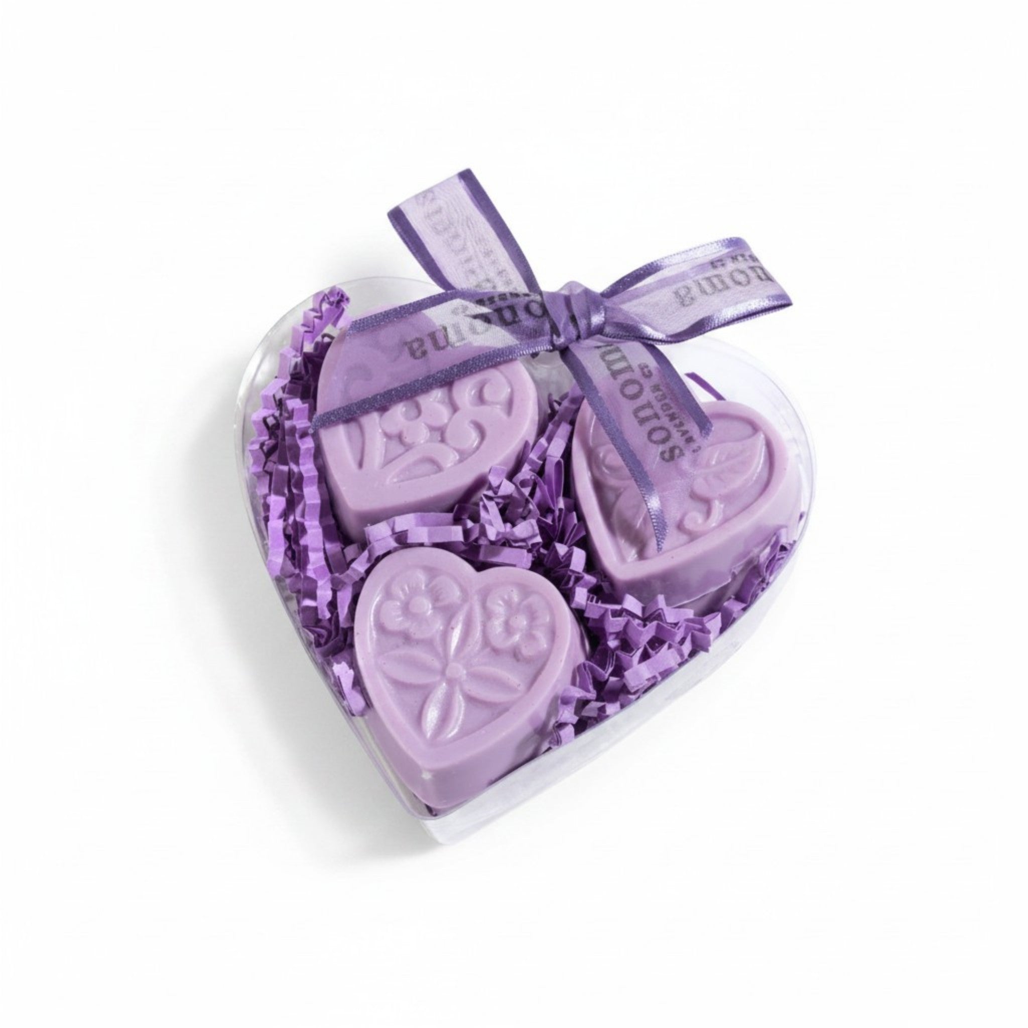 Lavender Heart Soap Set - 6 Guest Soaps