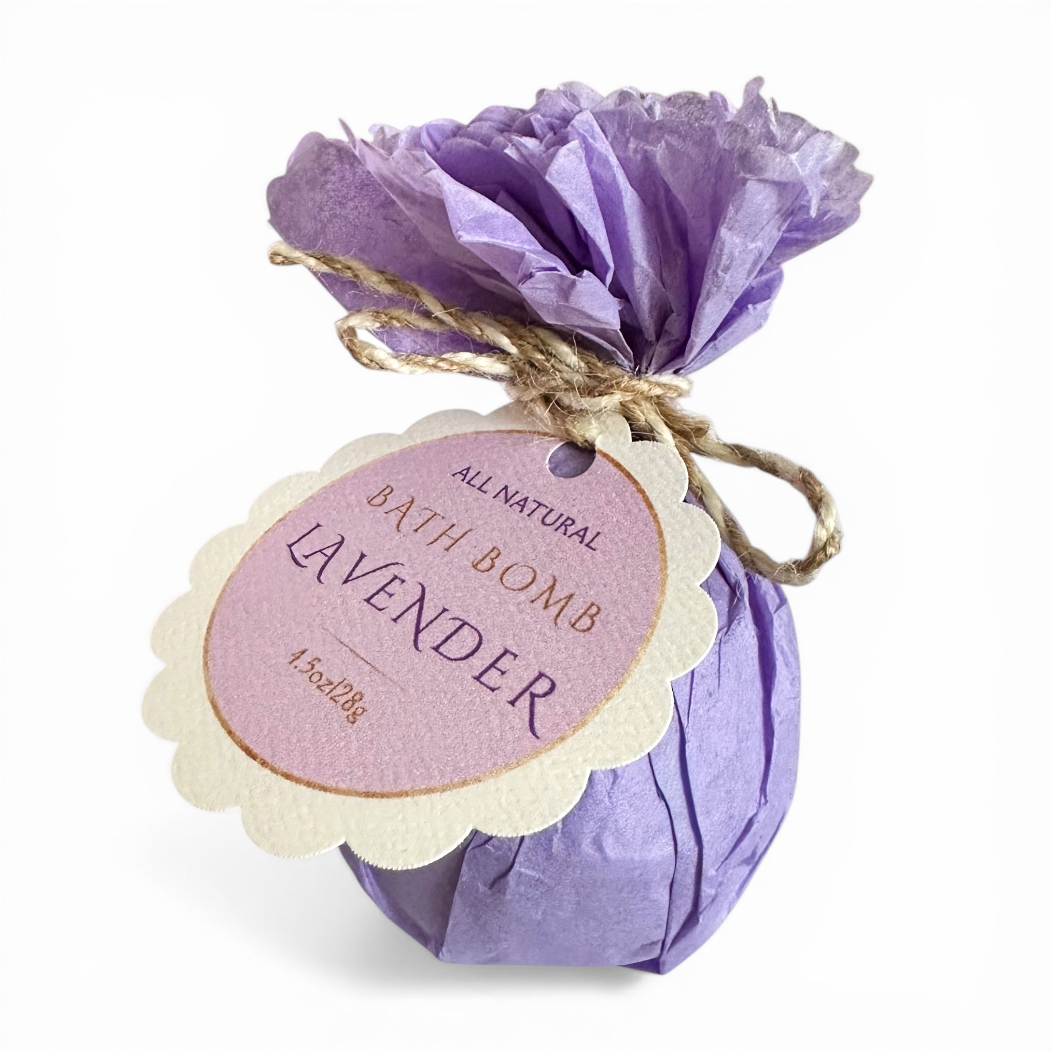 All Natural LAVENDER Bath Bomb