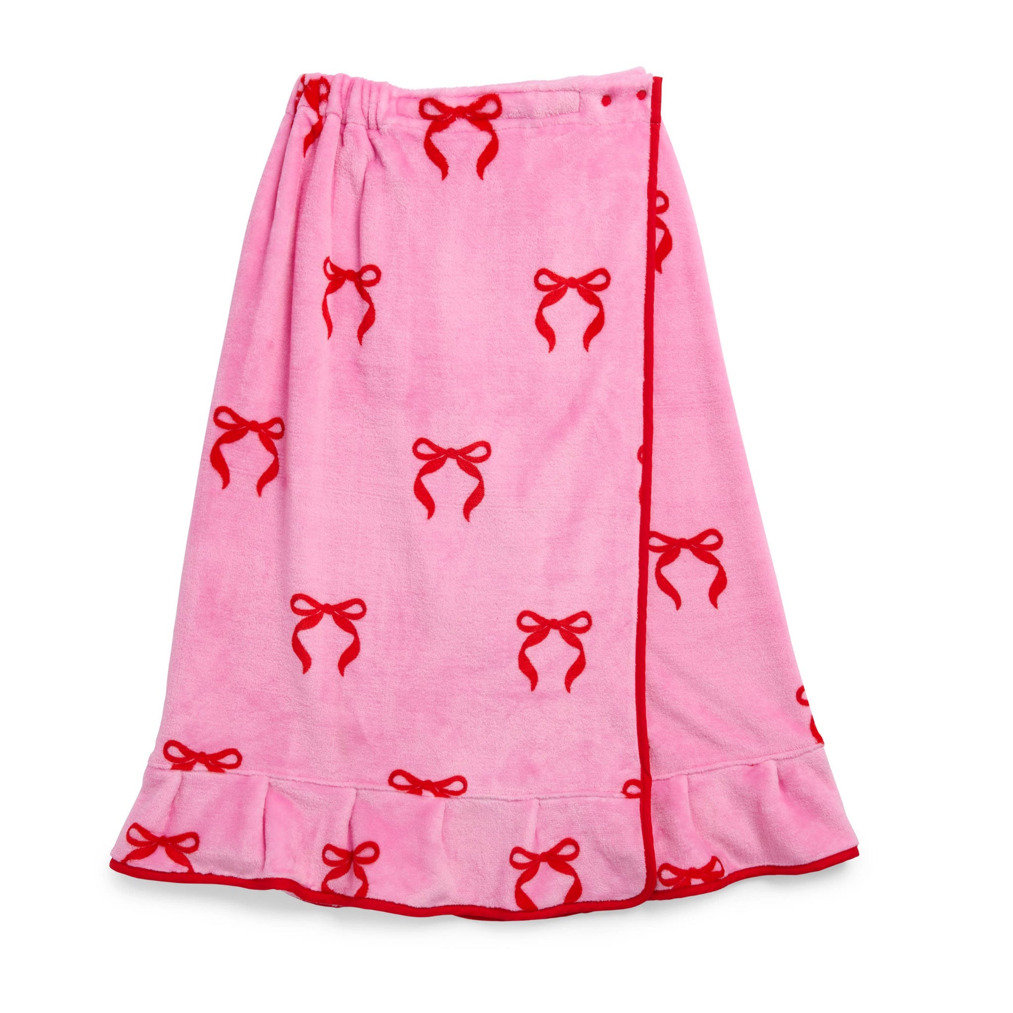 Pink Bow BATH WRAP