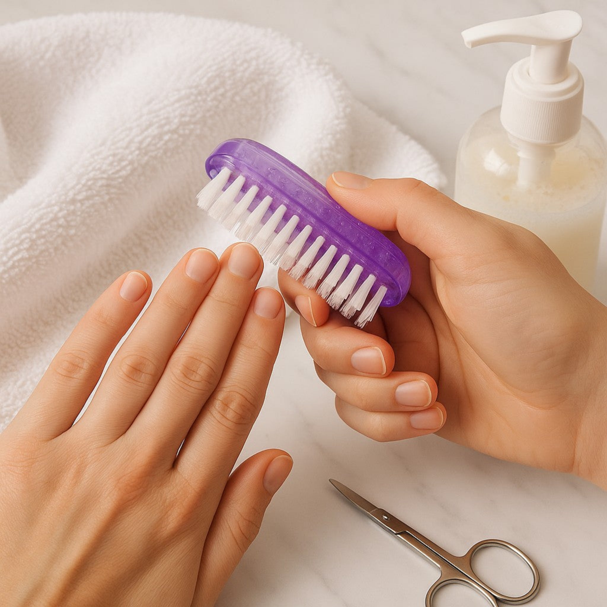Purple NAIL BRUSH