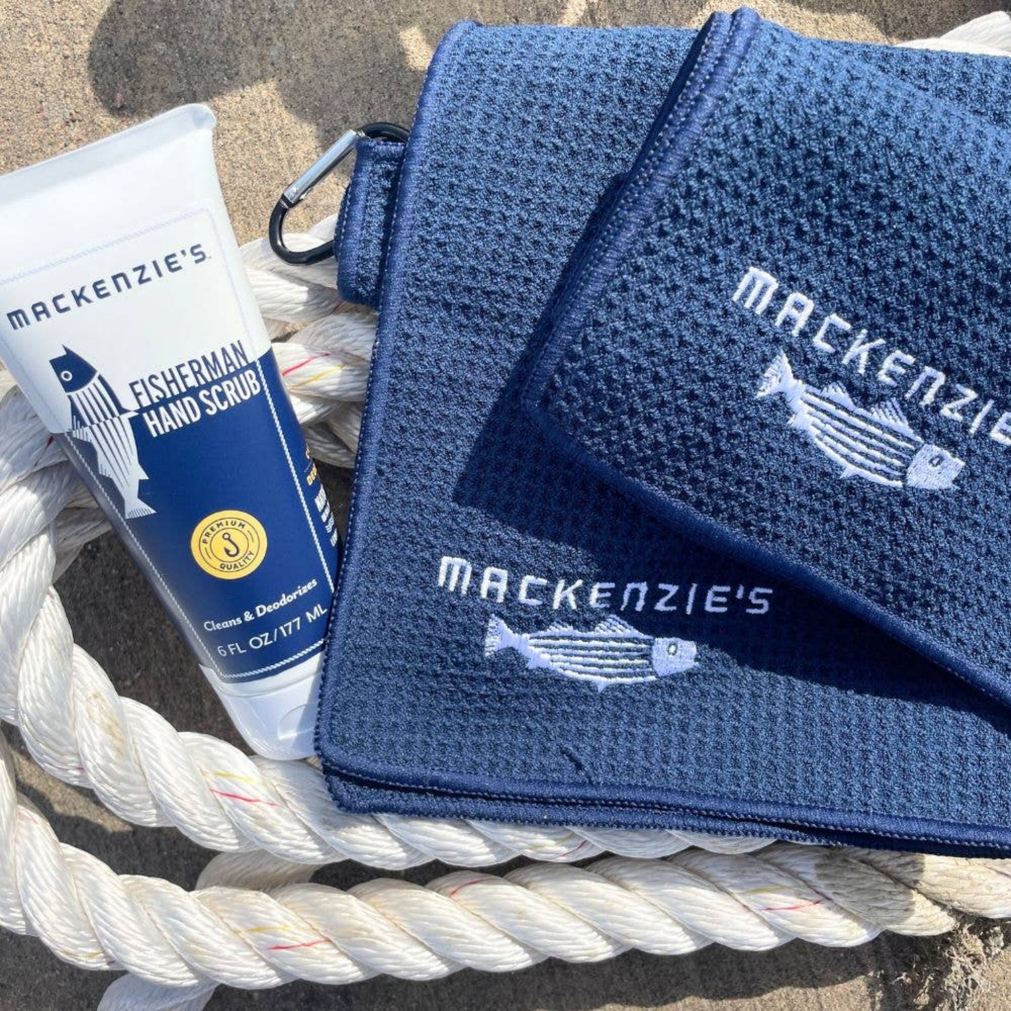 Signature Fishing Towel with Carabiner Clip