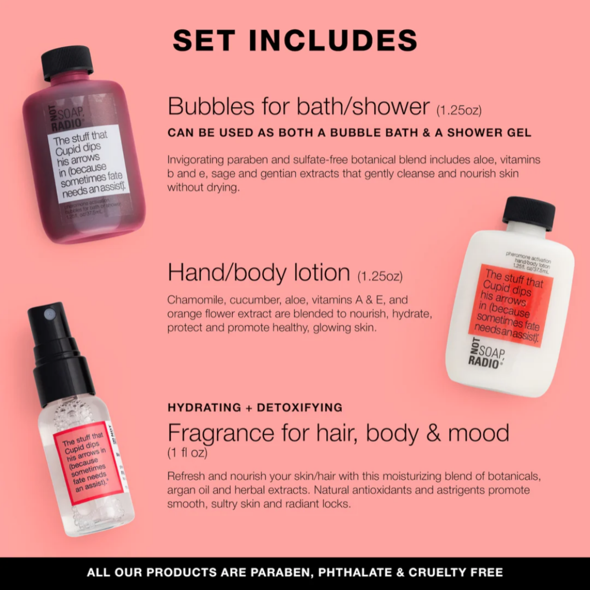 The Stuff That Cupid Dips His Arrows In Mini Set (Blackberries + Vanilla Cream)