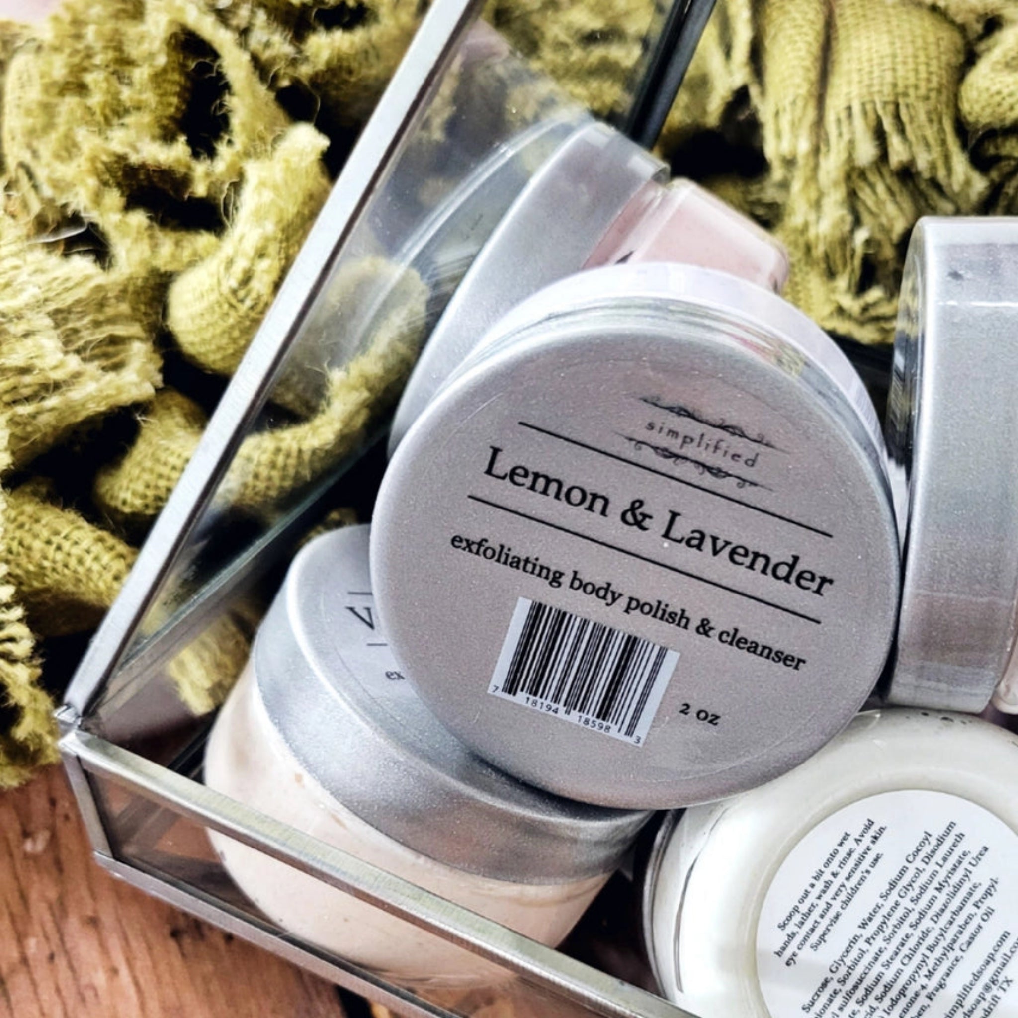 Travel Size - Exfoliating Body Polish and Cleanser 2 oz  Simplified Soap