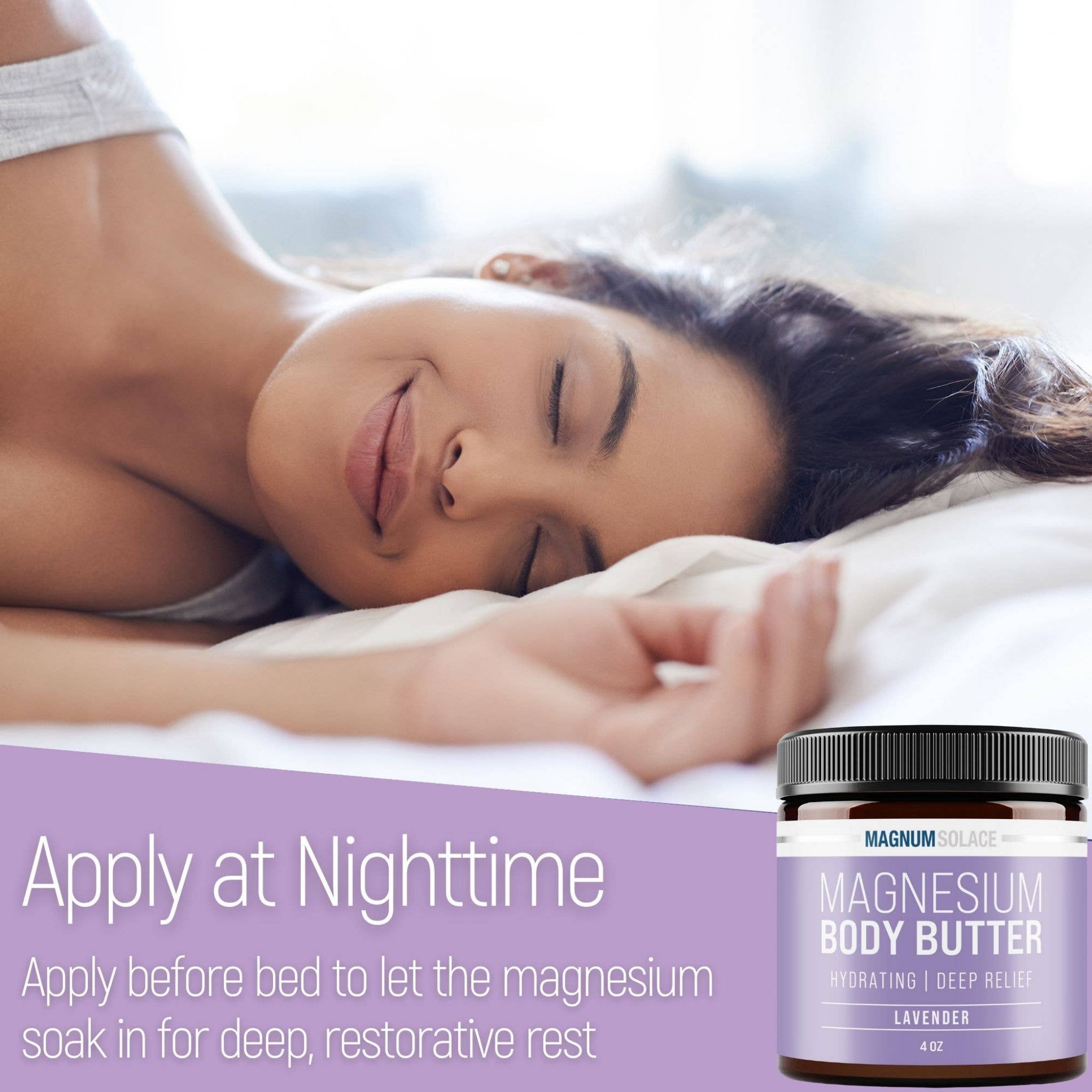 MAGNESIUM Body Butter for Better Sleep - LAVENDER