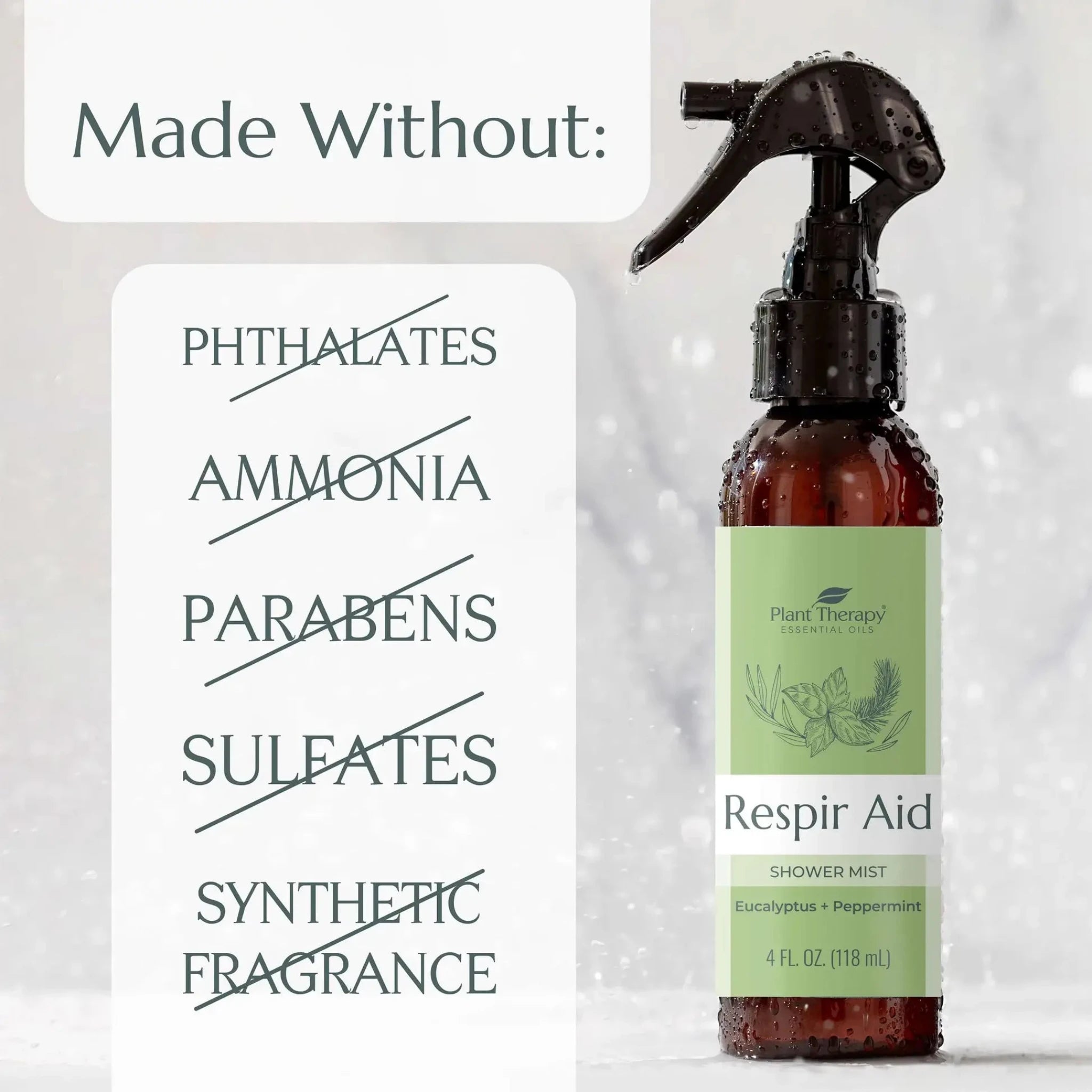 RESPIR AID Shower Mist with Essential Oils