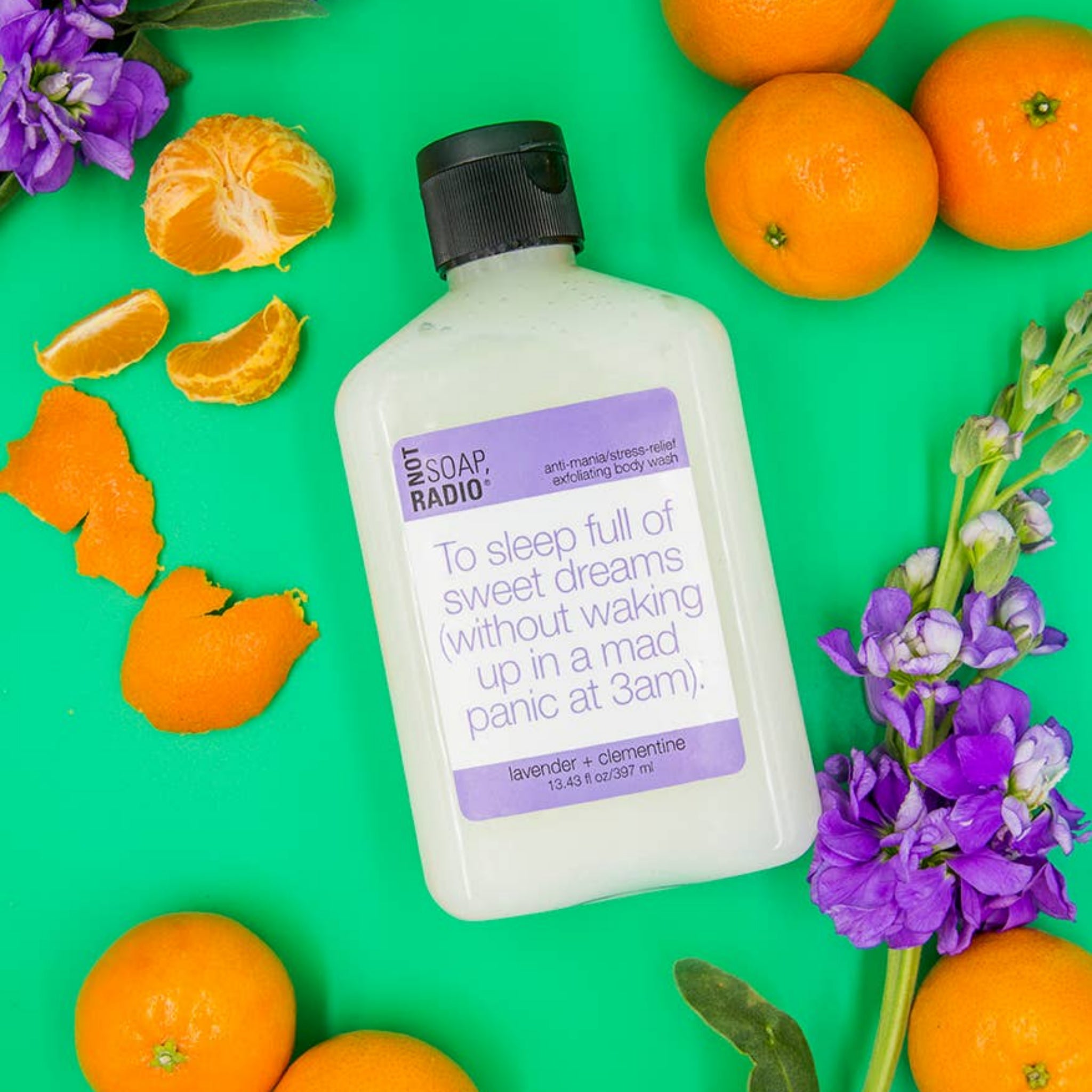 Not Soap, Radio To Sleep Full Of Sweet Dreams BODY SCRUB (Lavender + Clementine)