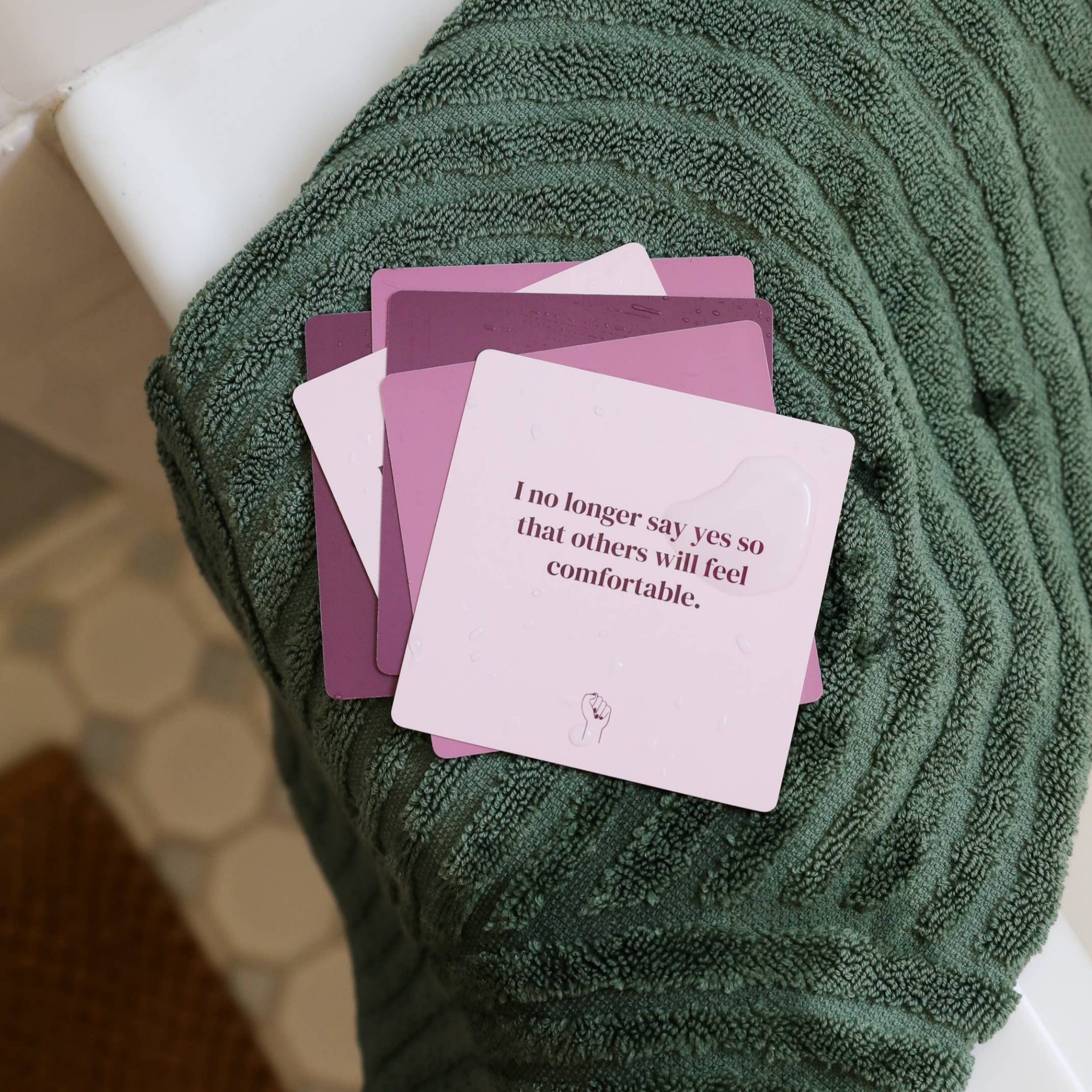 Shower Affirmation™ Cards - BOUNDARIES