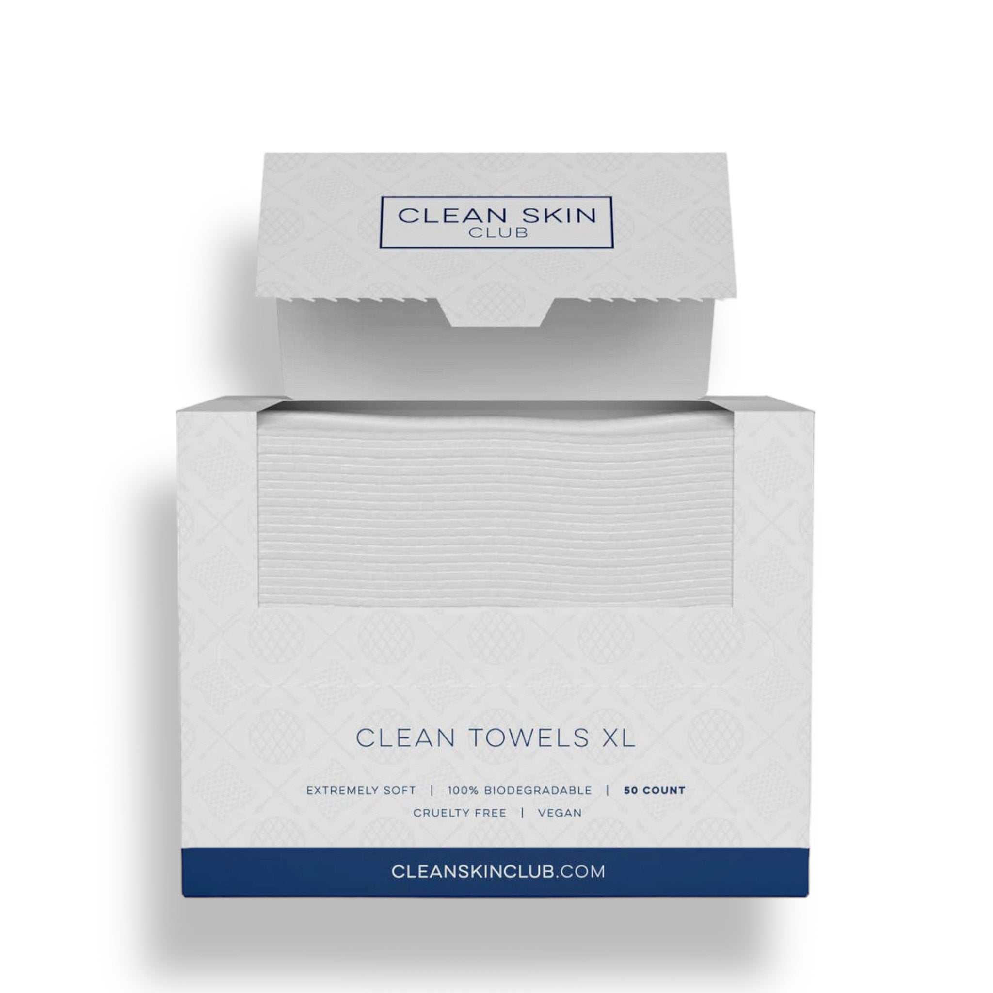 Clean Skin Club Clean Towels XL, Biodegradable Face Towel, Disposable