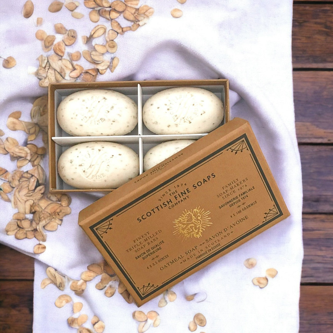 Scottish Fine Soaps Oatmeal Soap Gift Set - MerryBath.com