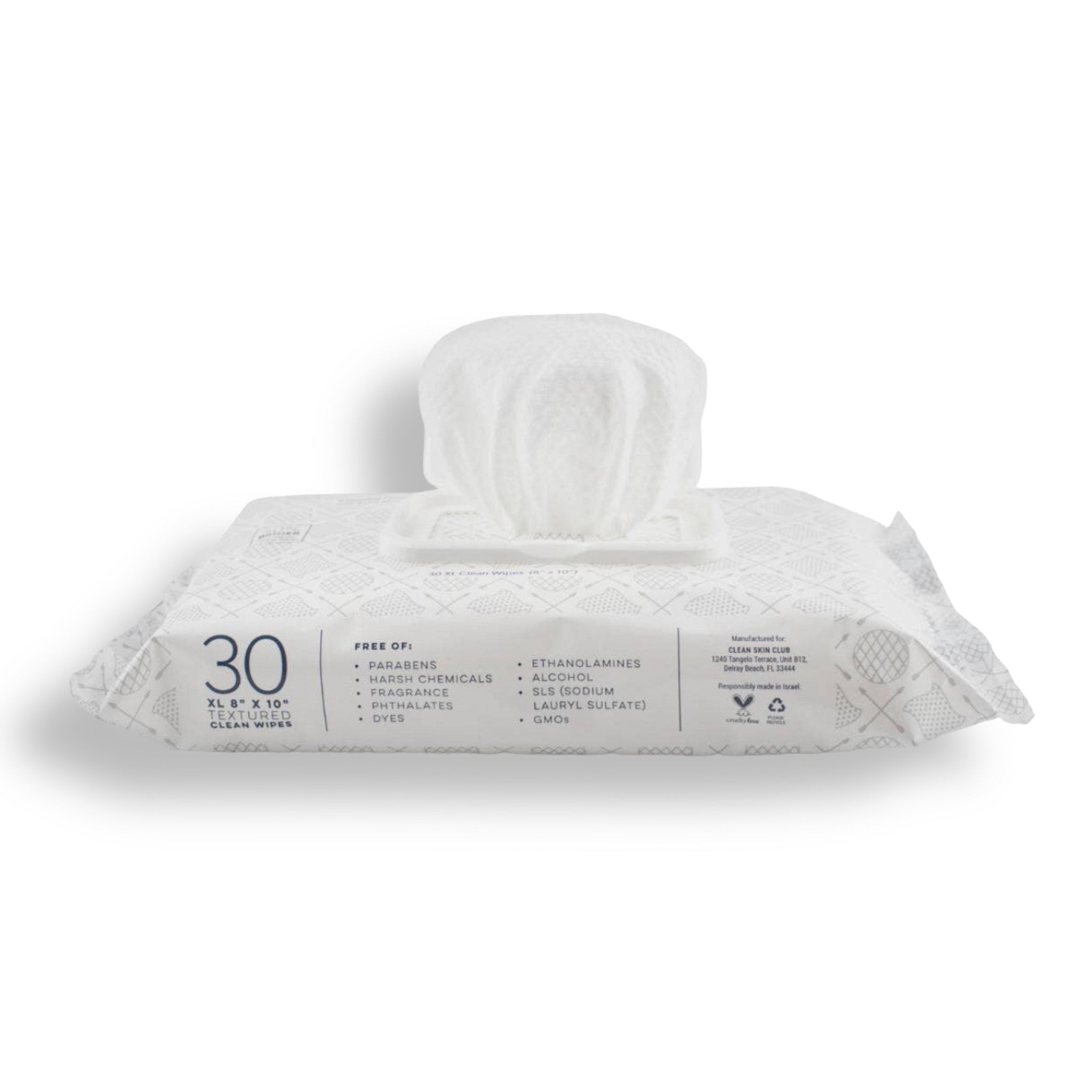 Clean Skin Club CLEANSING FACIAL WIPES 30 ct