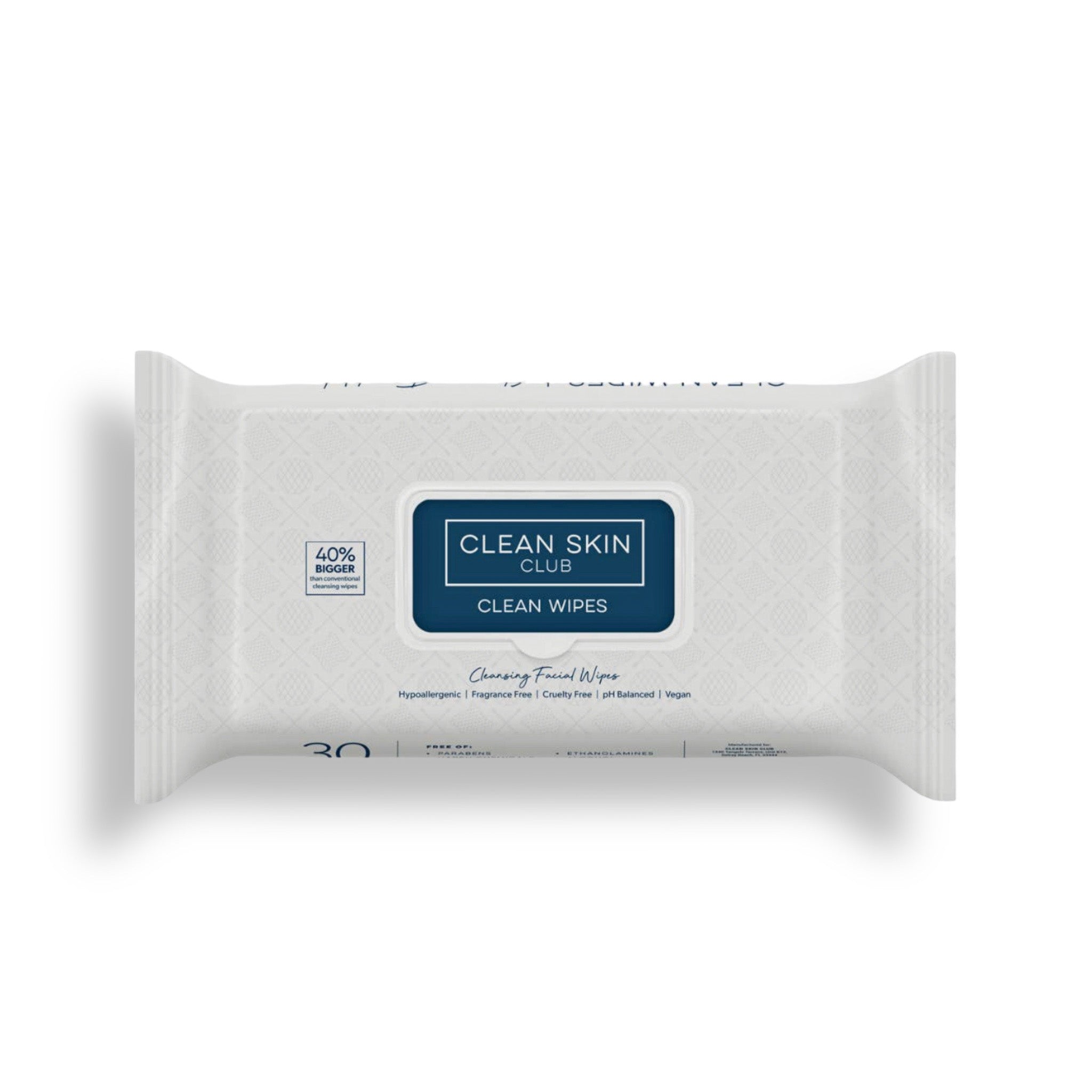 Clean Skin Club CLEANSING FACIAL WIPES 30 ct