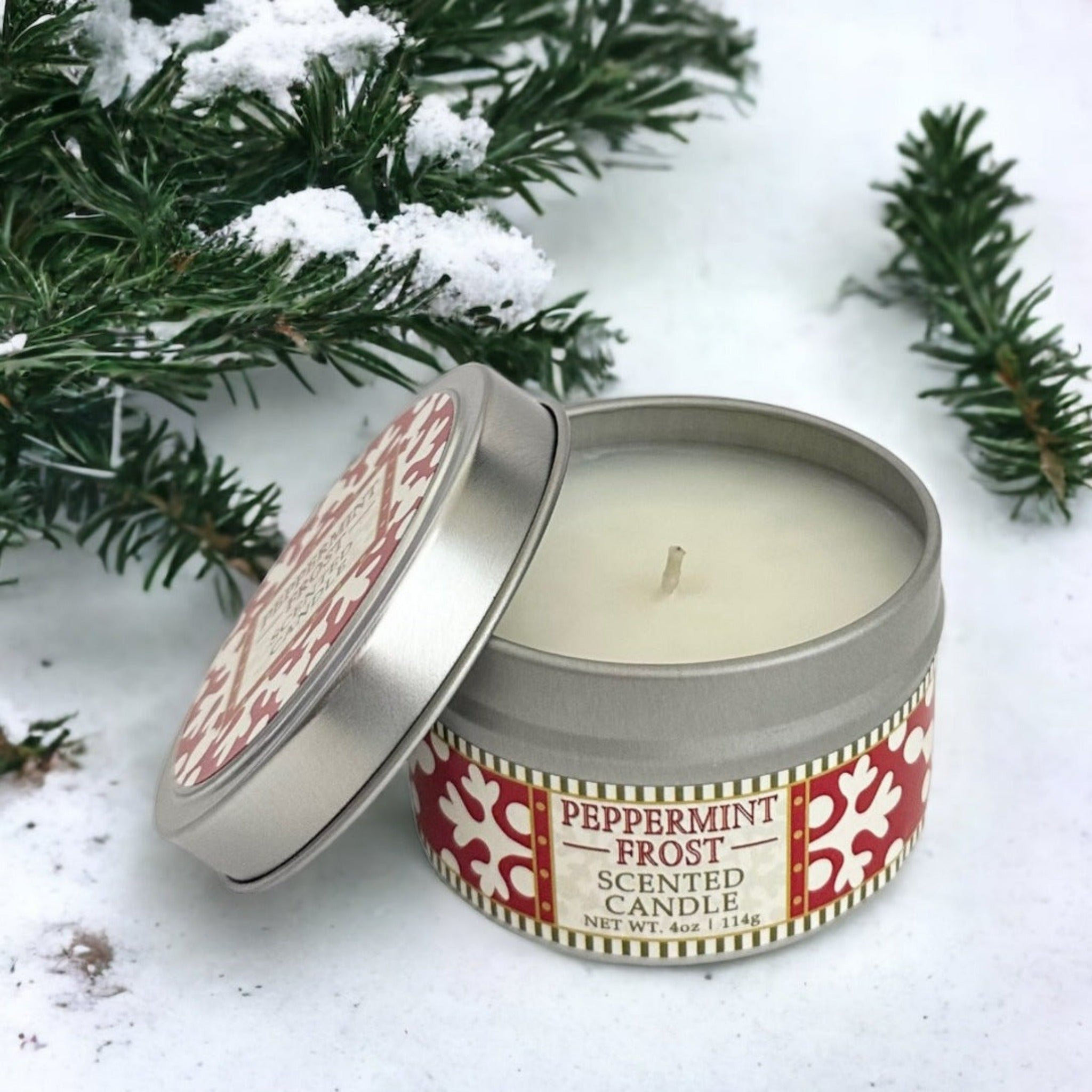 Greenwich Bay Trading Company Peppermint Frost Candle
