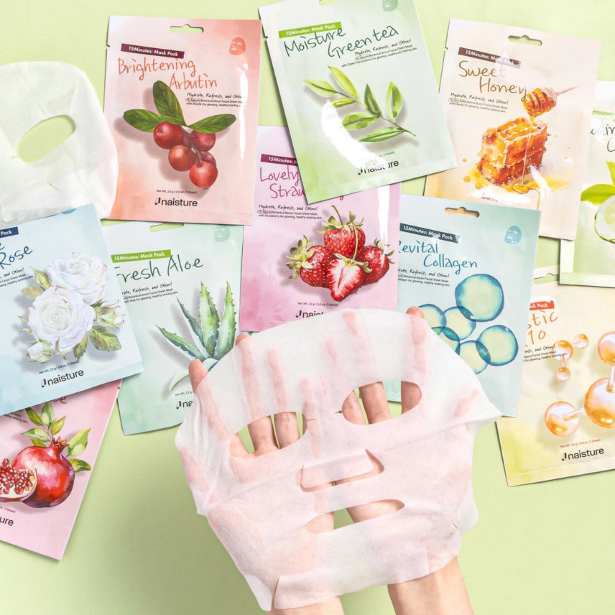 10 Pc Sheet Mask Set – Self-Care Variety Pack