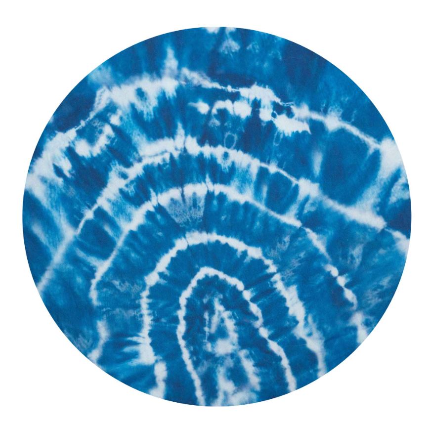 Shibori Tie Dye Print Shower Cap (Fabric)