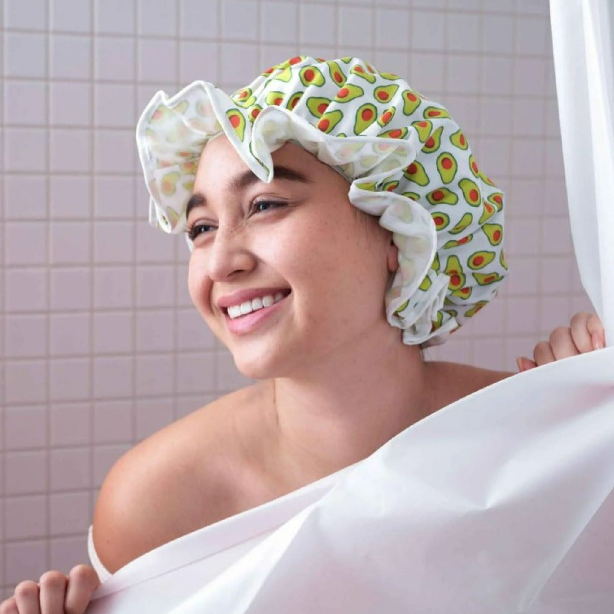 Fabric sale shower cap