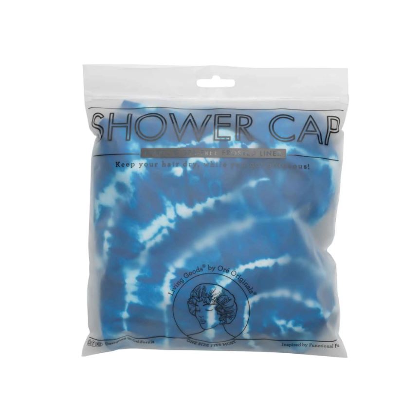Shibori Tie Dye Print Shower Cap